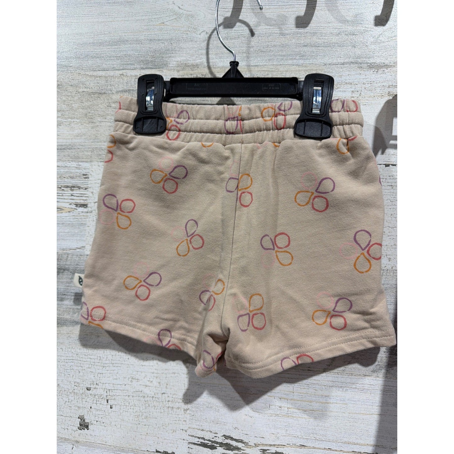 Easy Peasy Okie Dokie Shorts Girls 3T Tan Purple Pink Bundle Ribbed Cotton EUC3