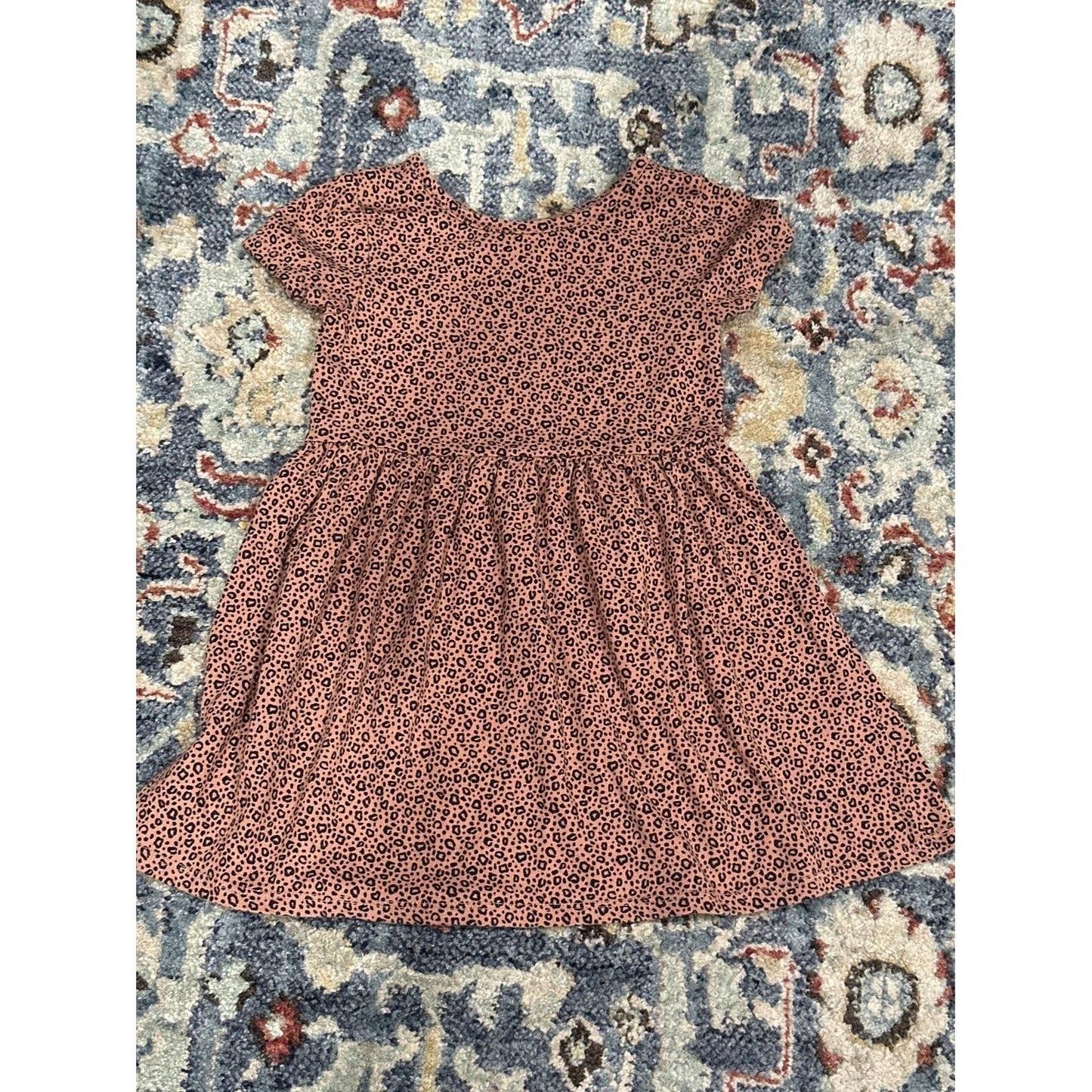 Old Navy Cat & Jack Dresses Girls 4T Purple Green Pink Floral Leopard5