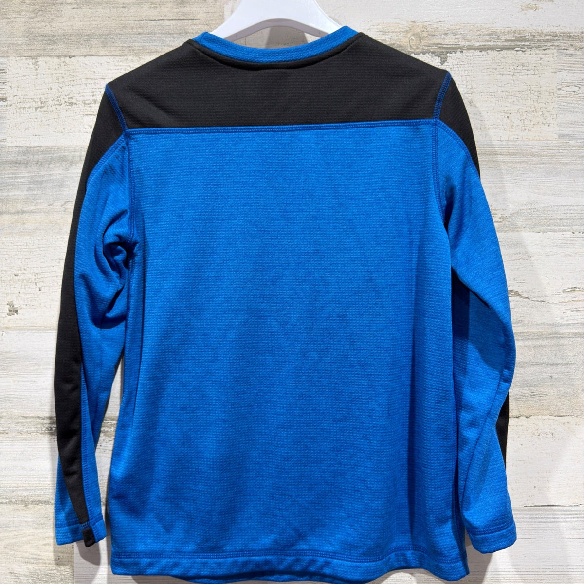 Gerry Performance Shirt Boys M 10/12 Blue Black Long Sleeve Outdoors EUC3