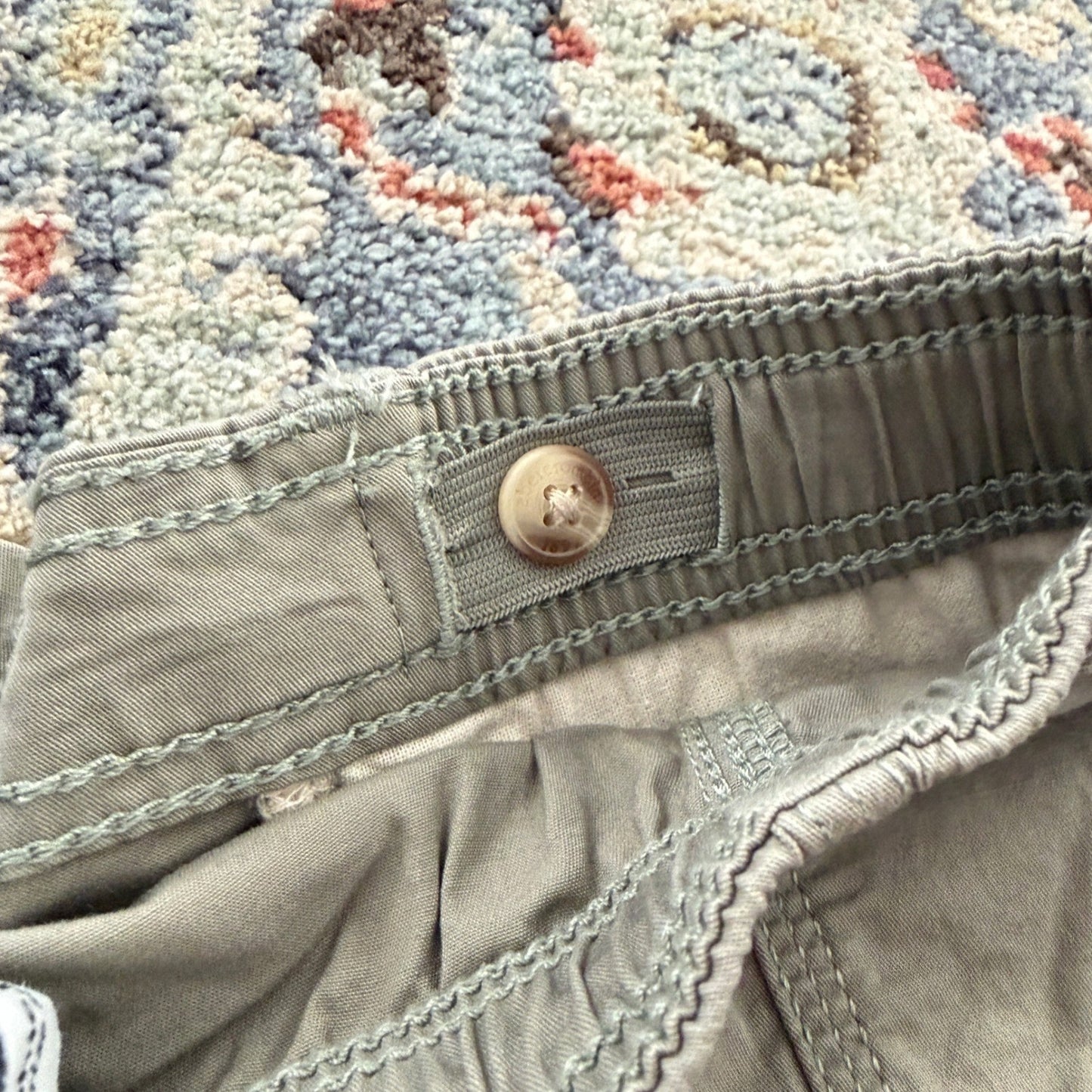 Abercrombie Kids Y2K Short Girls 11/12 Grey Low Rise Utility NWT4