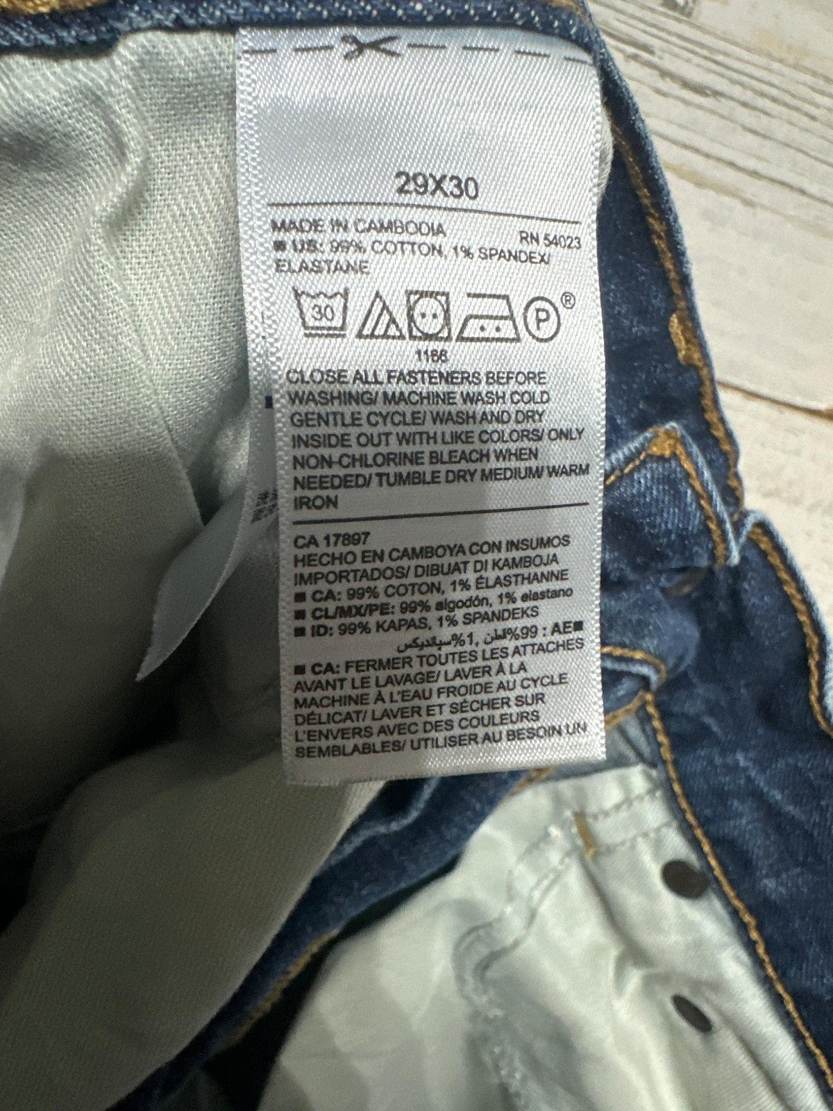 Old Navy Bootcut Jeans Men 29x30 Dark Wash Built-In Flex Denim3