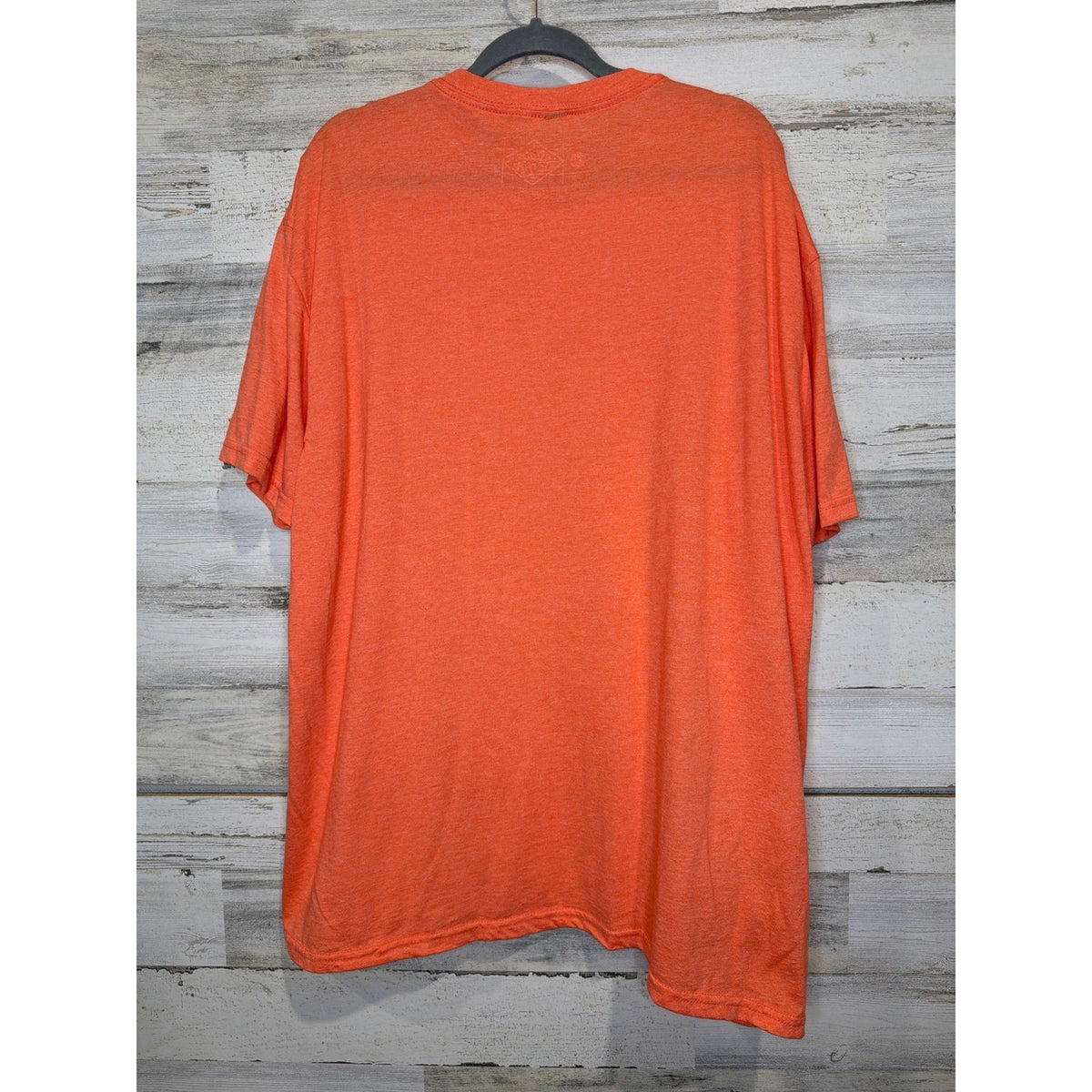 State Life Graphic T-Shirt Men 2XL Orange Texas Map Heritage Americana EUC3