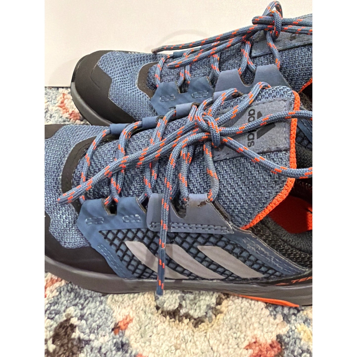 Adidas Terrex Hiking Shoes Boys 12 Blue Orange Rain.RDY Outdoors Nature9