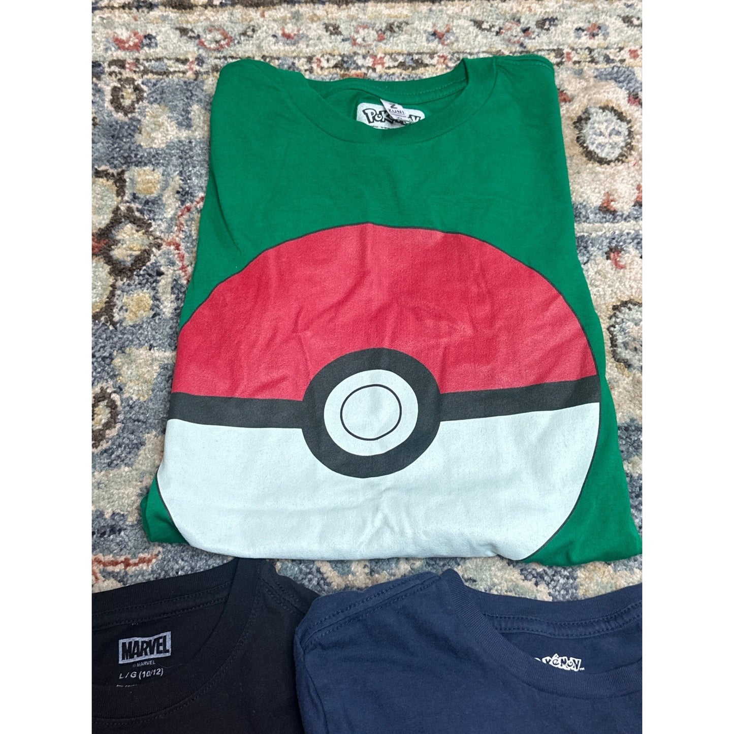 Pokémon Marvel Star Wars Kids Youth Large 10/12 Graphic Tee Bundle2