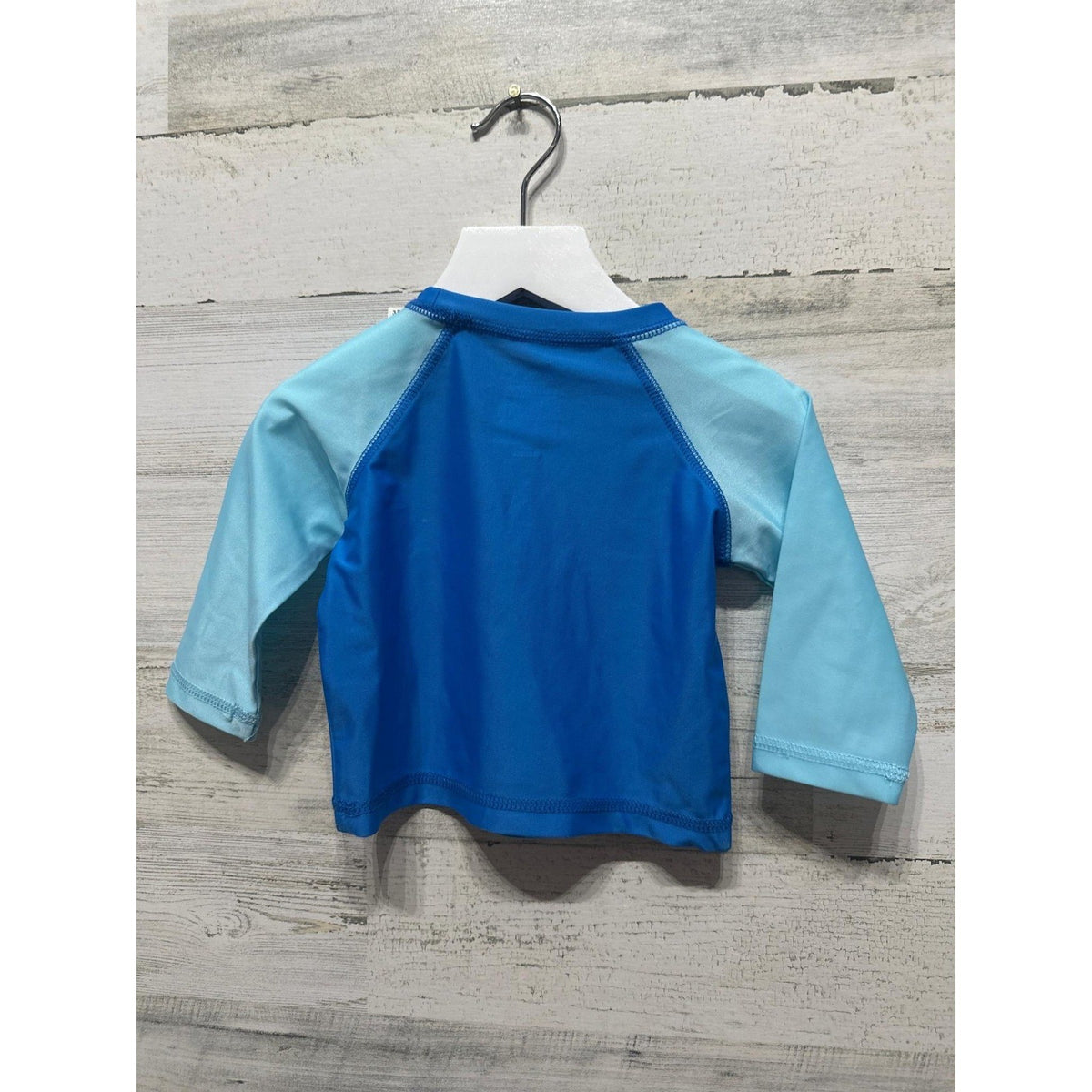 First Impressions Rash Guard Boys 6-9M Blue Shark UPF 50 NWT3