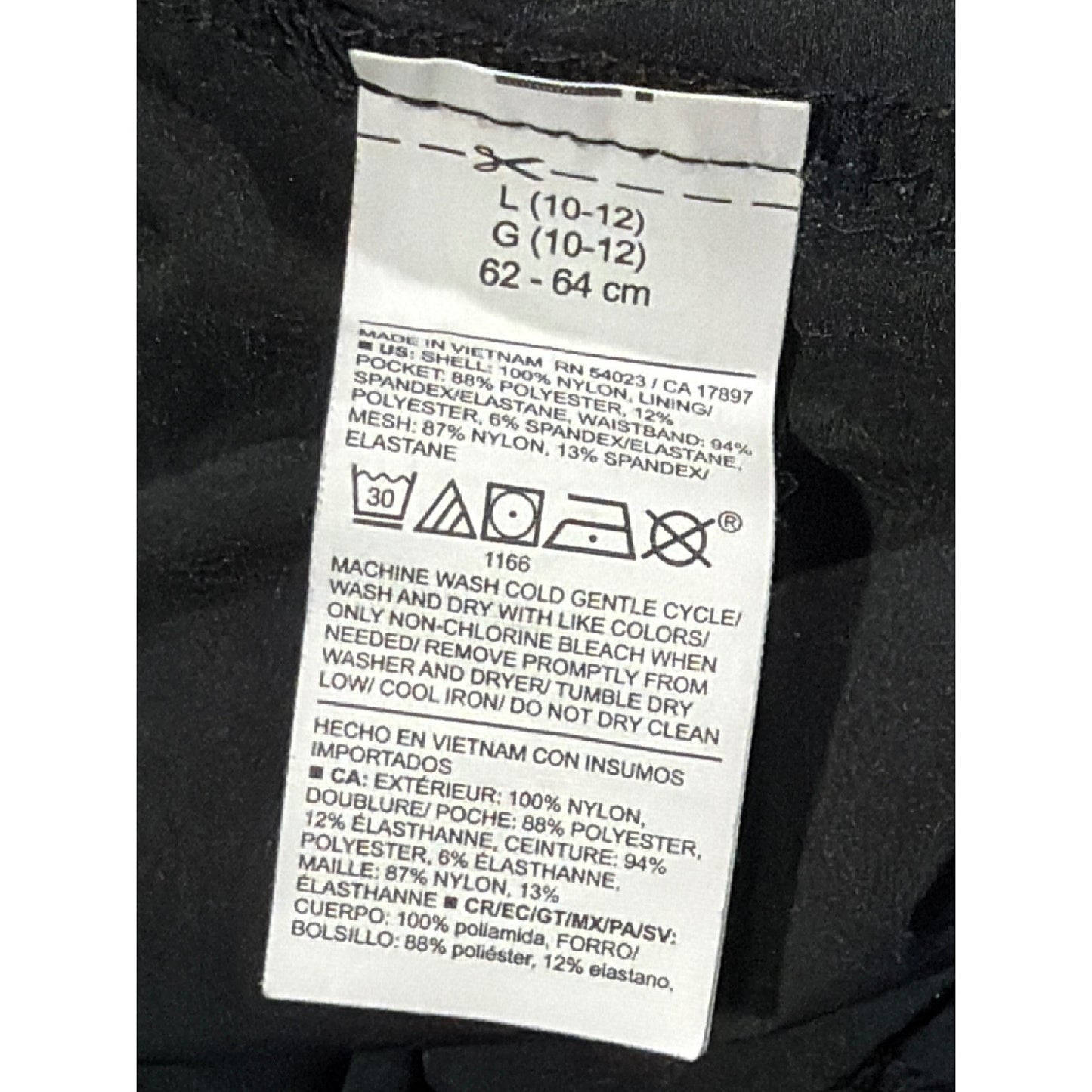Old Navy Track Pants Girls 10/12 Black Mesh Trim Wide Leg Gorpcore EUC4