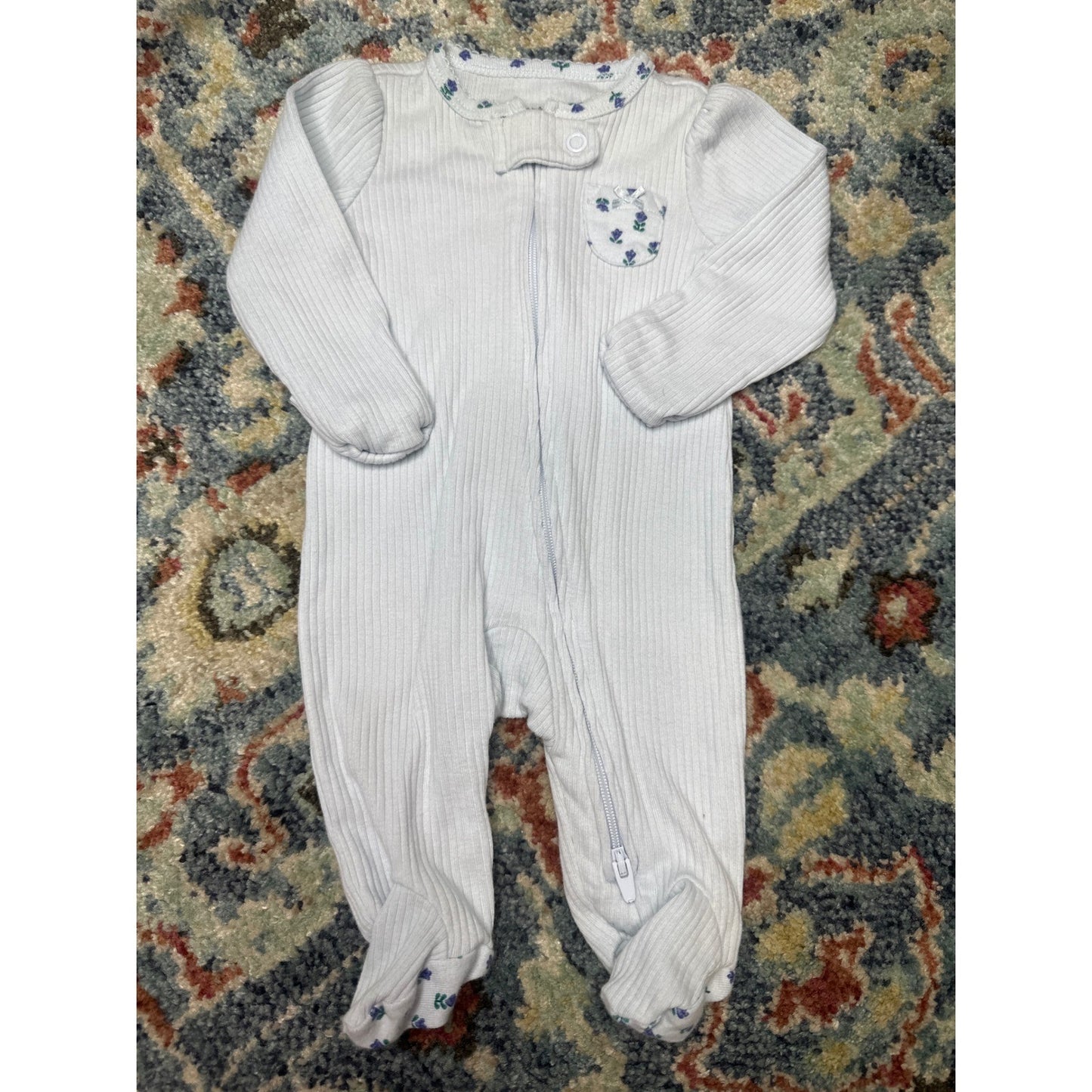 Newborn Carter's Gerber Sleepers Bodysuit Bundle Girls NB Floral5