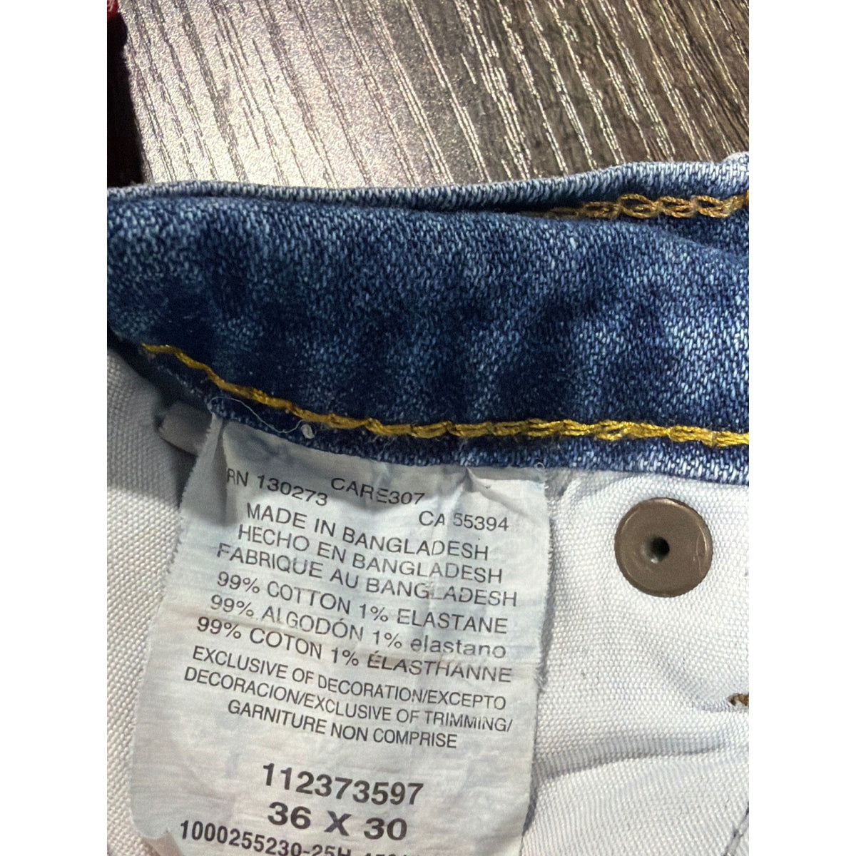 Wrangler Straight Fit Jeans Mens 36x30 Blue Denim Western Workwear4