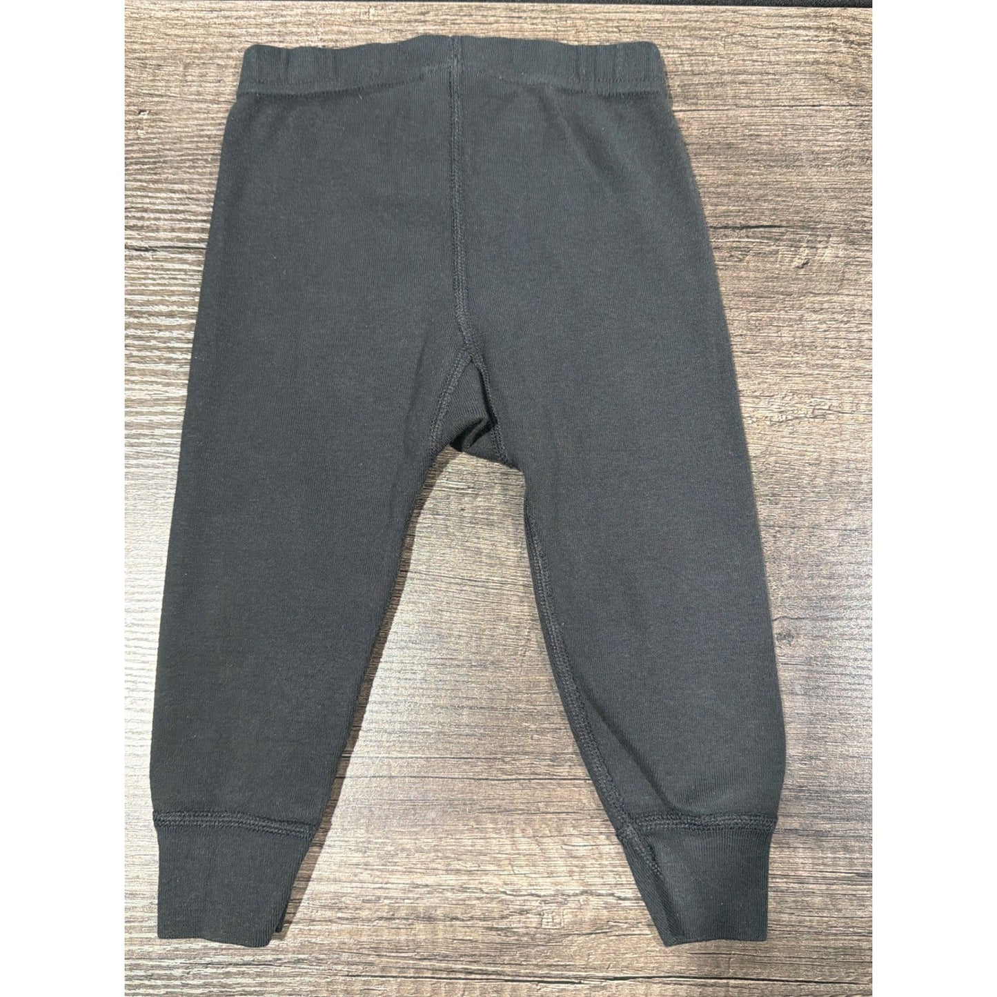 Hanna Andersson Pajama Pants Kids 18-24M Black Skeleton Bone Spooky EUC3