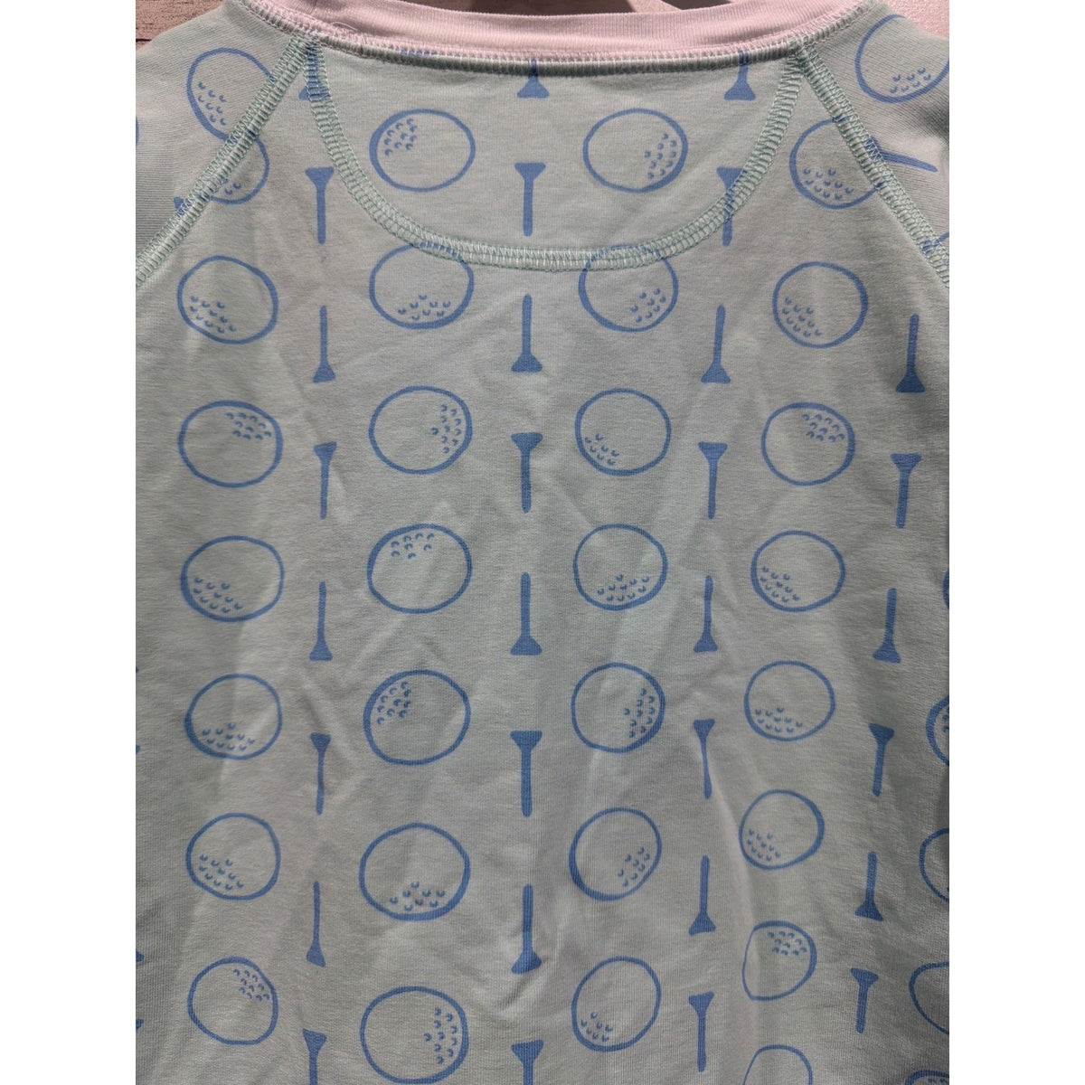 The Beaufort Bonnet Company Pullover Boys 10 Green Blue Golf Print Preppy EUC4