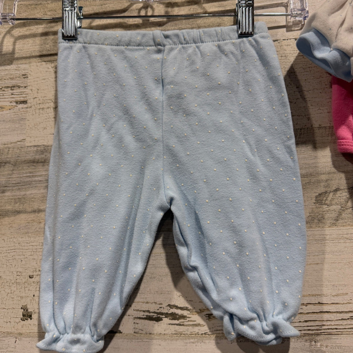 Vintage Kitten Graphic 3pc Outfit Set Girls 6-9 Months Blue Pink Cotton Flawed*16
