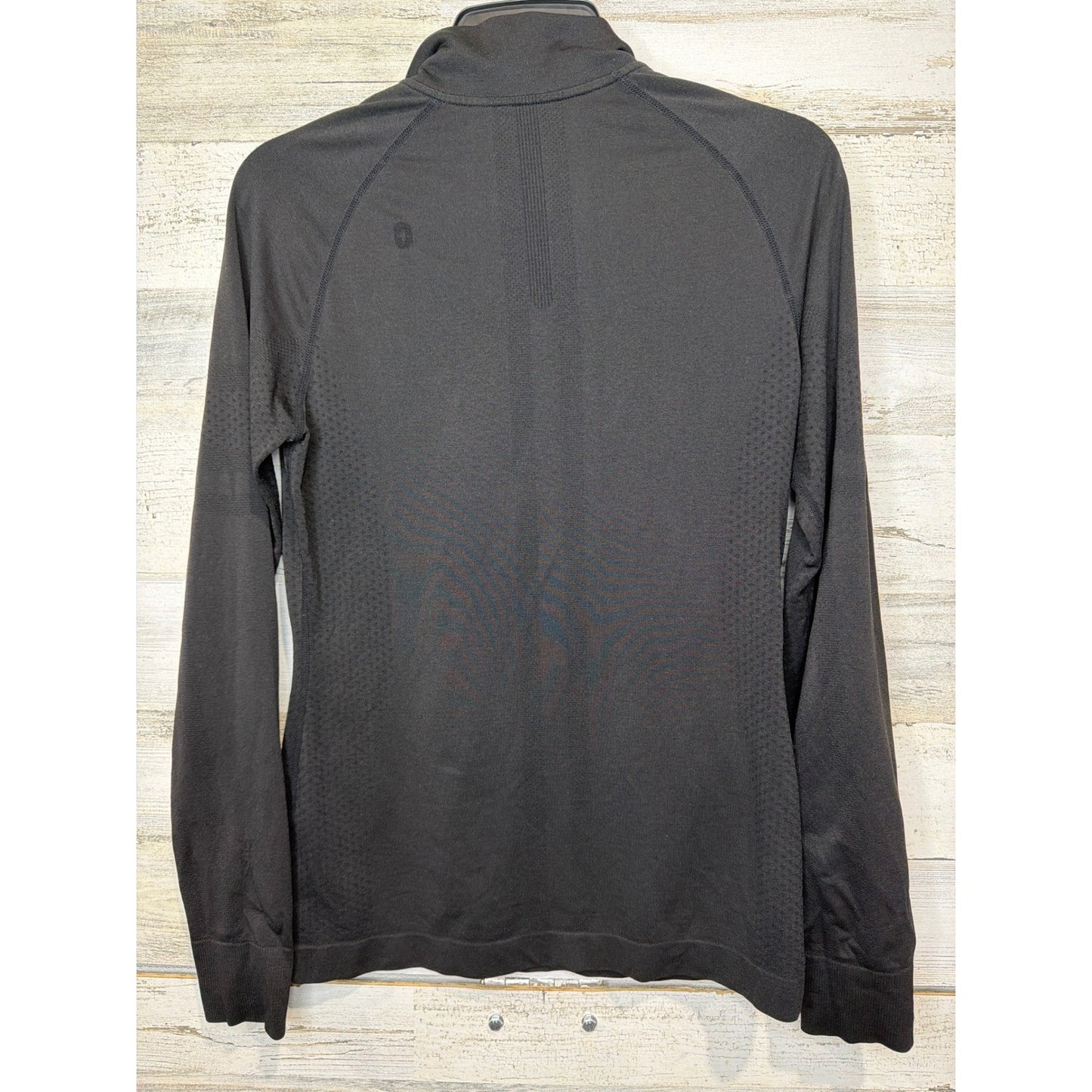 Figs Seamless Quarter Zip Women Small Black Long Sleeve Pullover Medcore EUC3