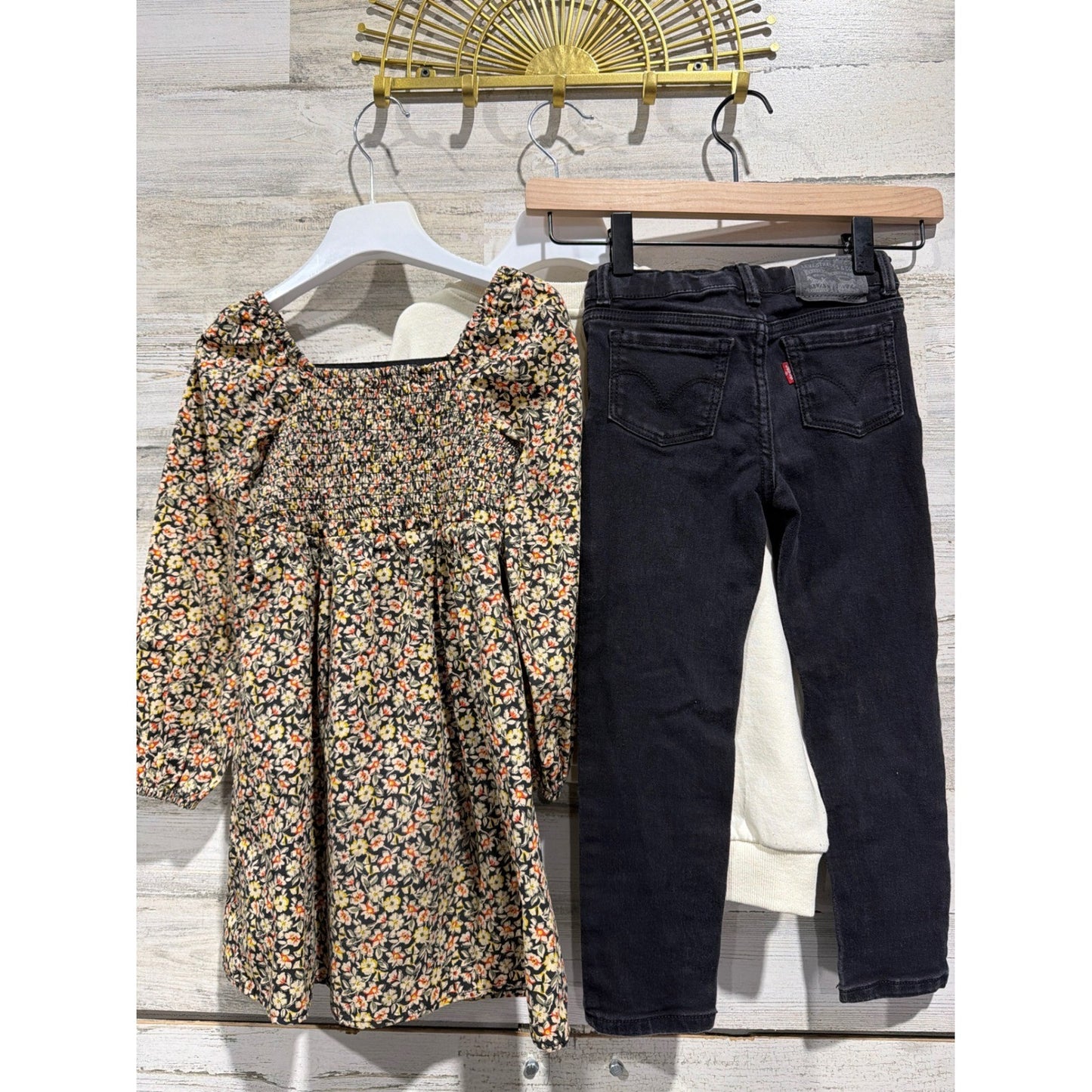 Copper Key Levi's LCKR Girls 6 Multicolored Floral Denim Sweatshirt Bundle7