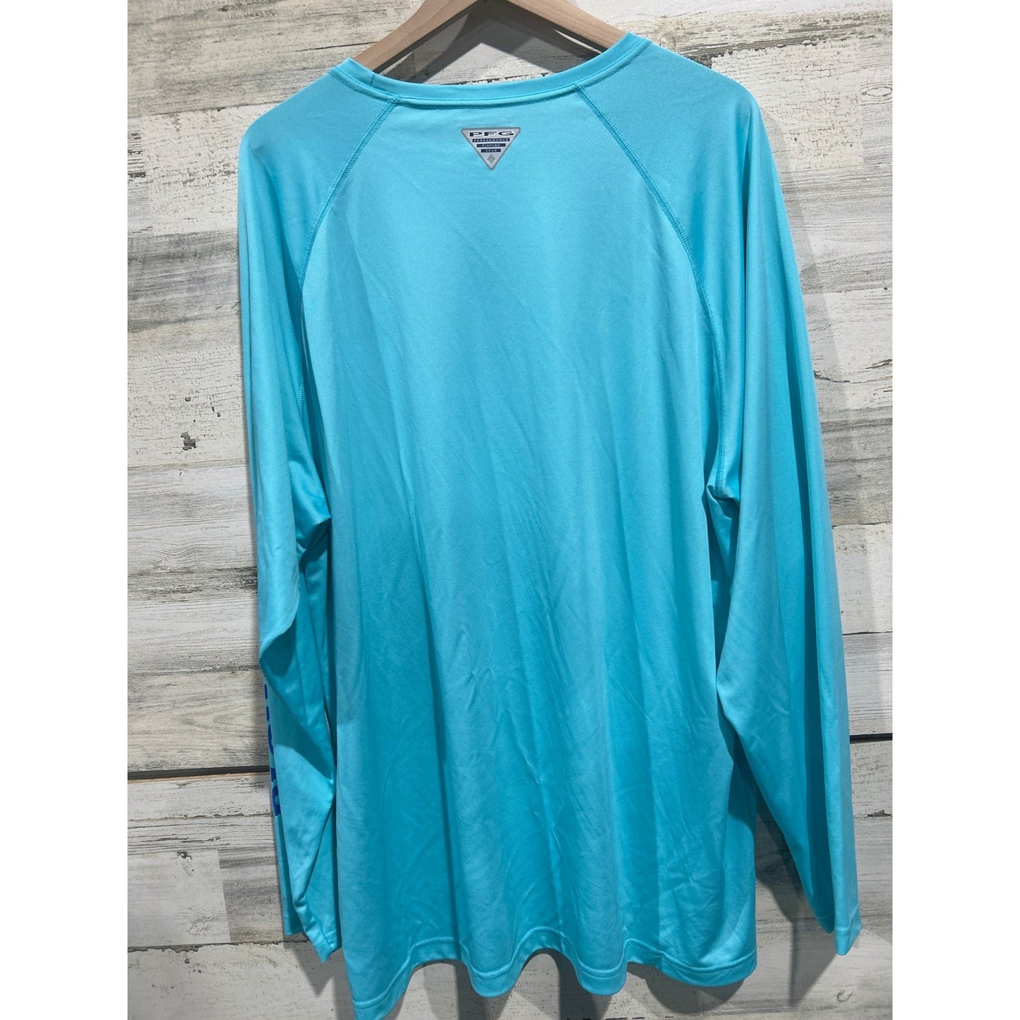 Columbia PFG Terminal Tackle Shirt Men XXL Blue Long Sleeve Fishing Gorpcore EUC5