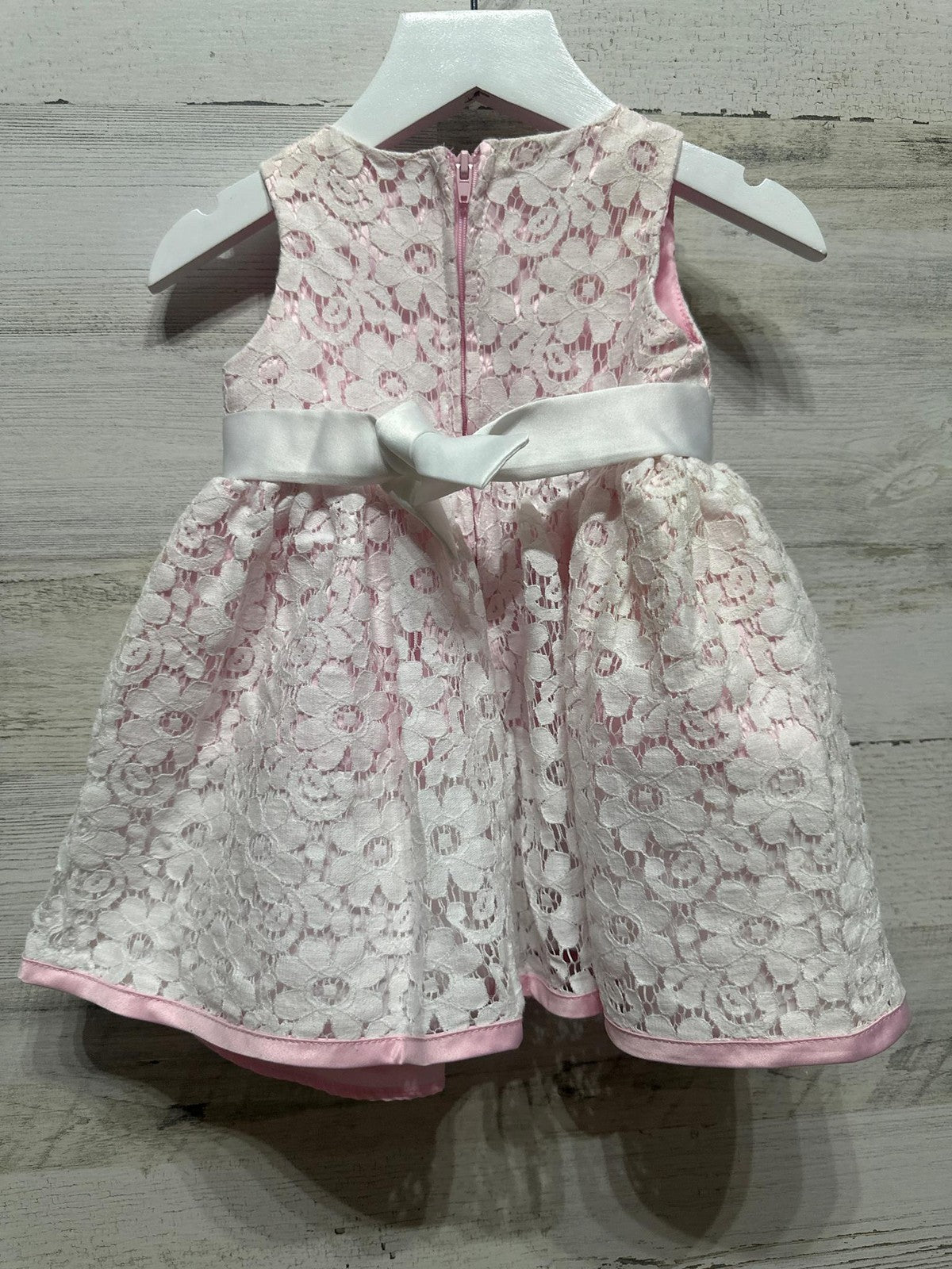 Girls Size 12m Jessica Ann Lace Dress - Good Used Condition1