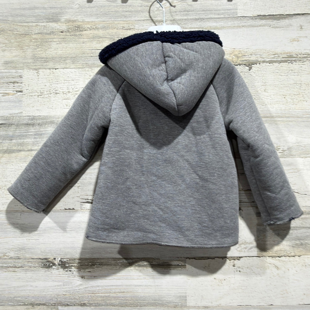 Mayoral Hooded Jacket Boys 18M Grafito Gray Cotton Blend Spanish Style NWT5