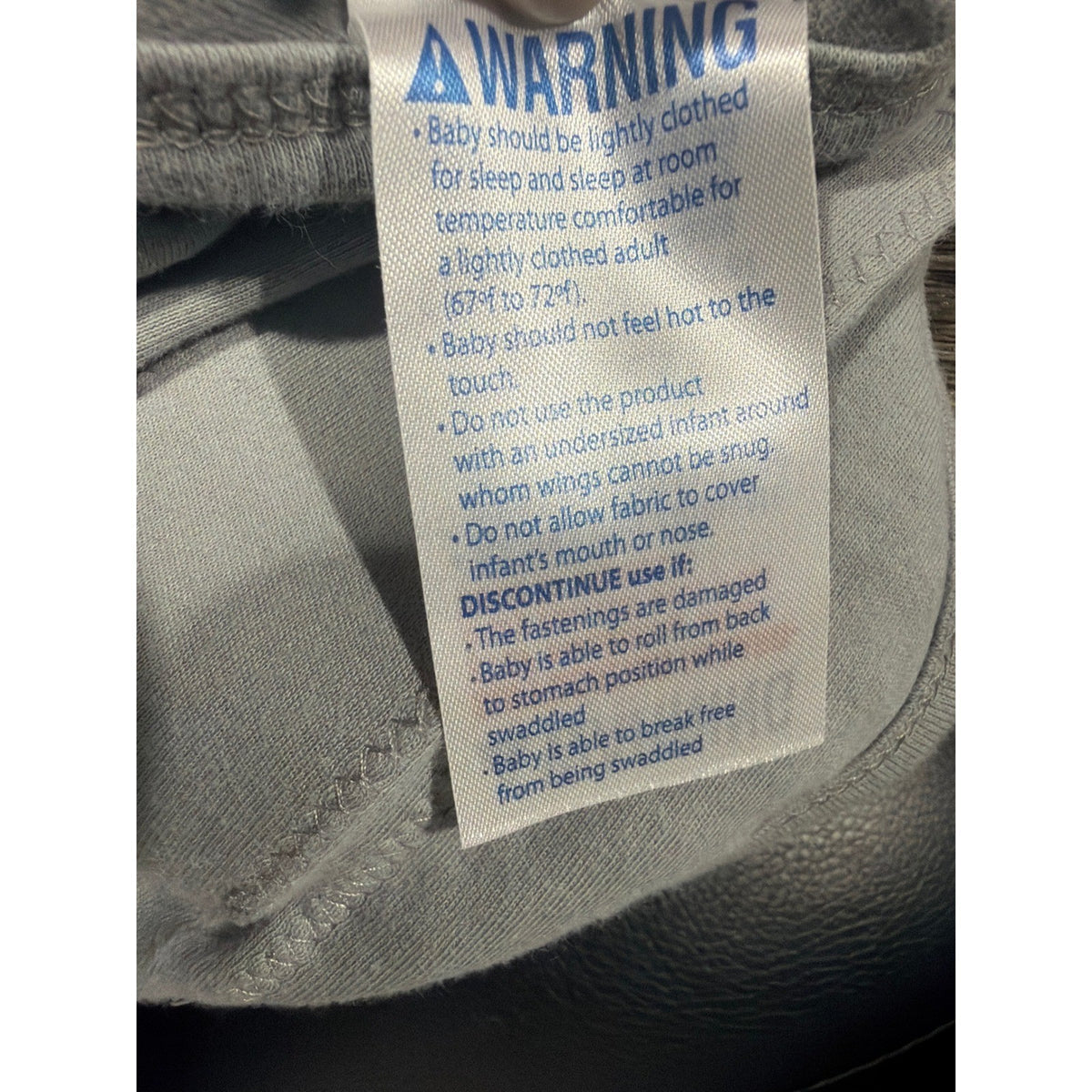 SwaddleMe Original Swaddle Kids Small Medium Gray 7-14lbs Sleep Sack EUC6