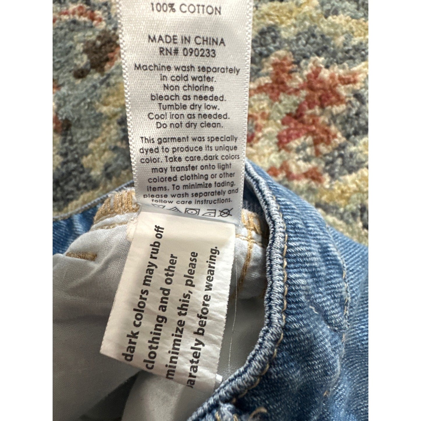 PACSUN Denim Mini Skirt Women 23 Blue Lace Up Raw Hem EUC4