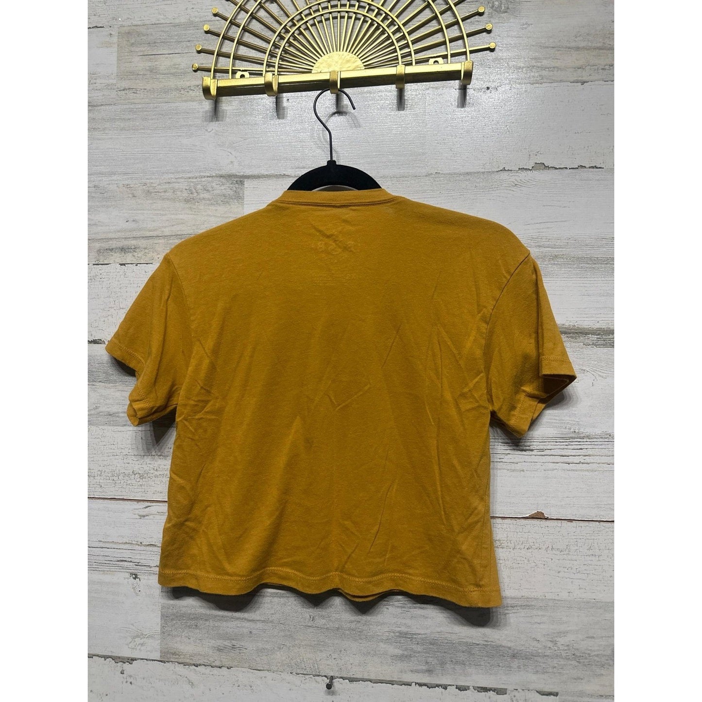 B&B Dry Goods Cropped T-Shirt Women XS Gold LSU Tigers Graphic EUC2