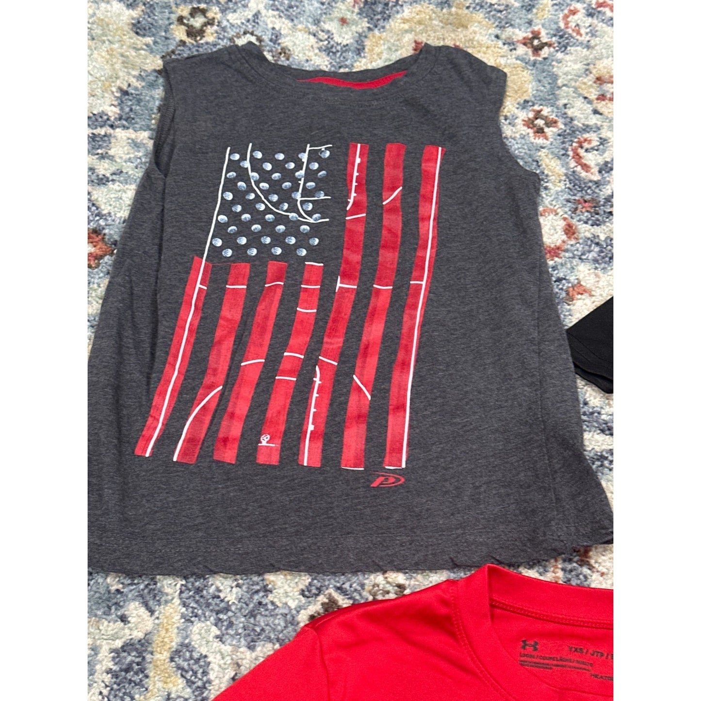 Athletic Play Bundle Boys XS 4 Red Black Grey Graphic *Flawed*4