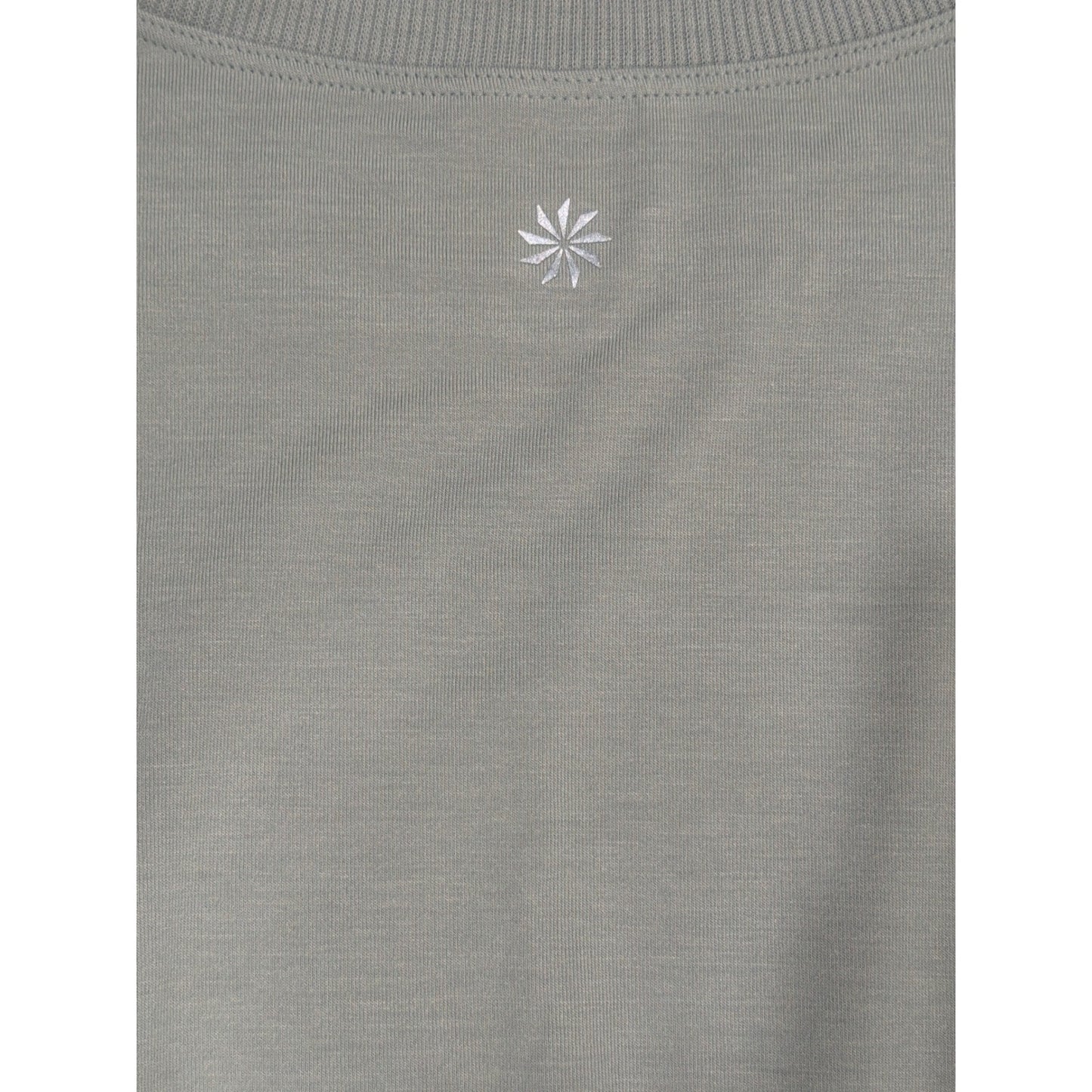Athleta Zephyr Muscle Tank Women XS Sage Green Banded Hem Athleisure EUC4