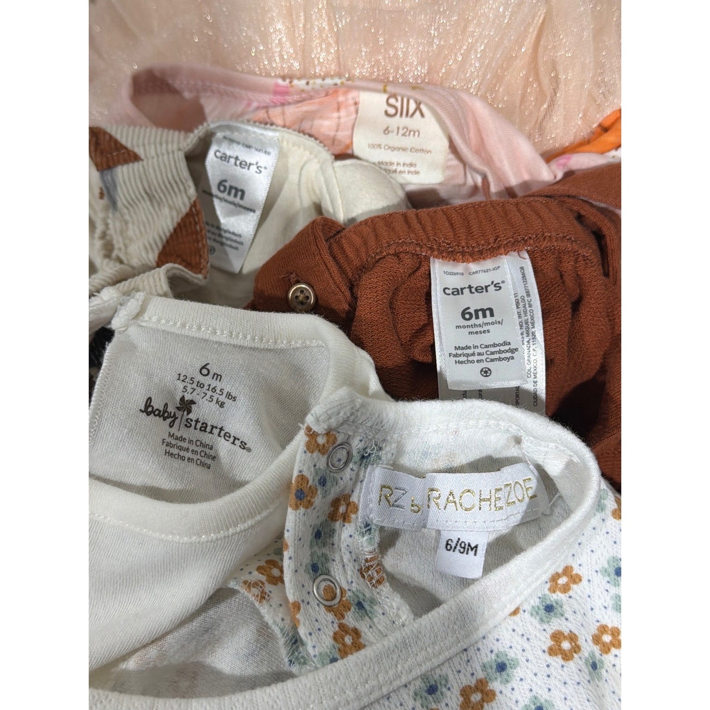 Rachel Zoe Siix Carters Girls 6M Dress Skirt Bundle Acorn Pumpkin Spice Fall Lot6
