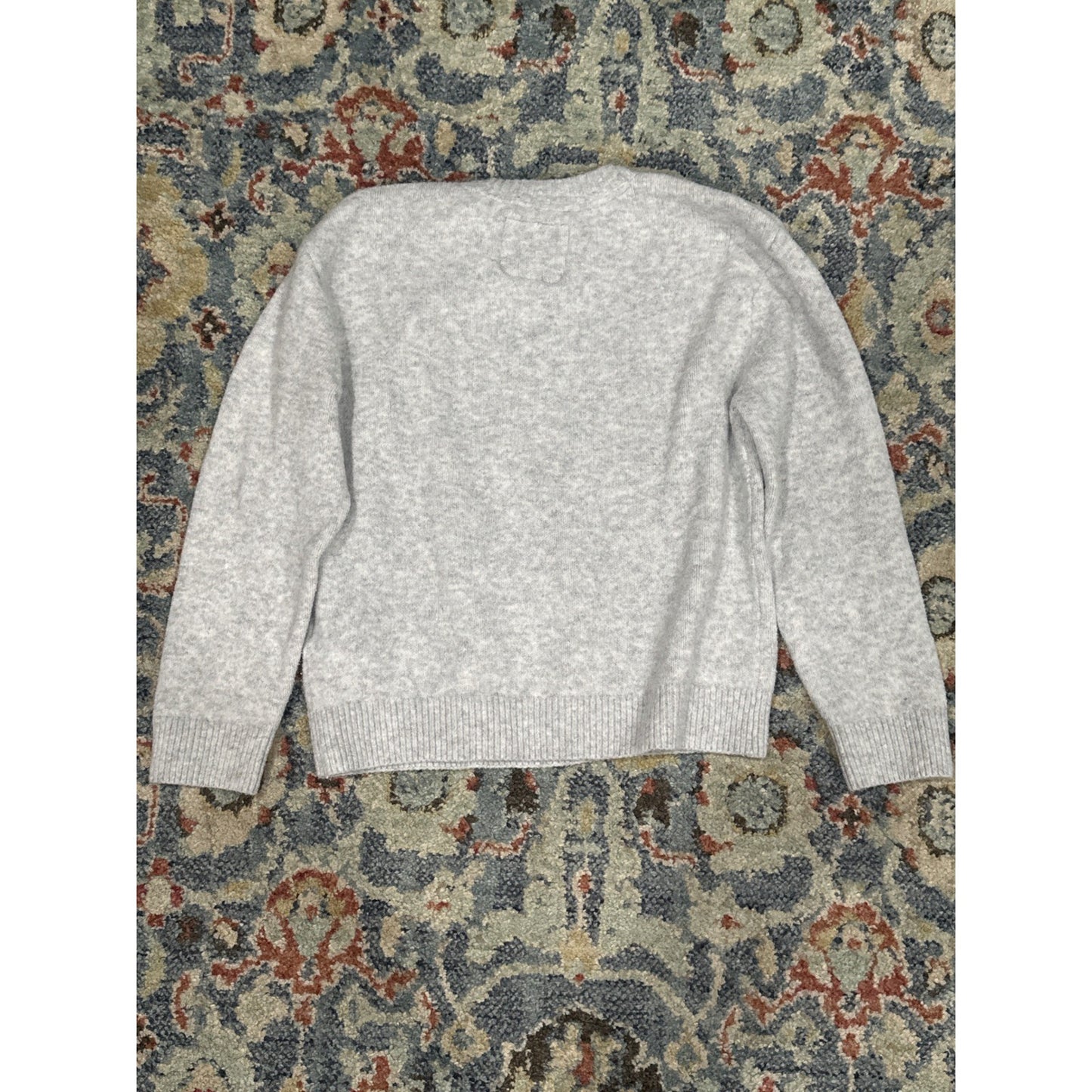 Abercrombie Sweater Boys 5/6 Gray Red Truck Christmas Tree Holiday EUC5