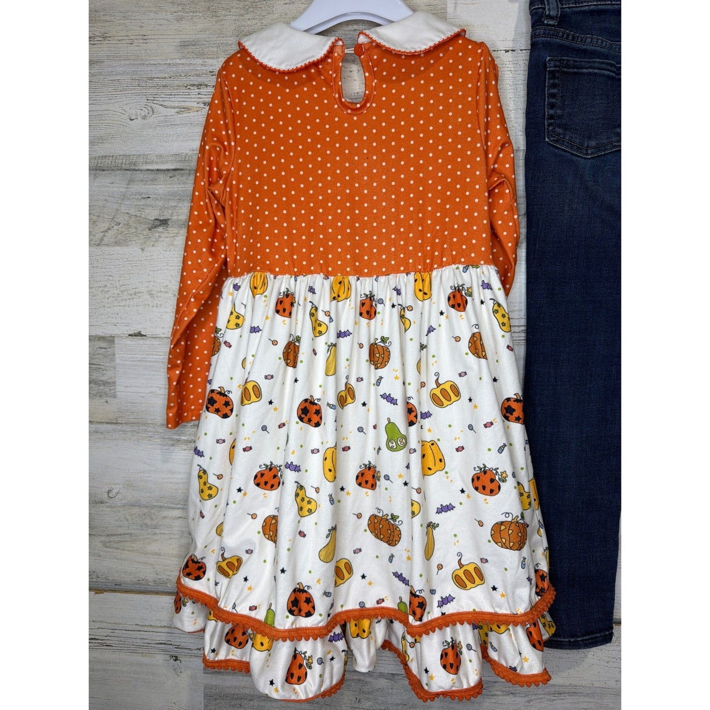 Marie Nicole Rae Dunn Cat & Jack Girls Size 6 Orange Halloween Fall Bundle6