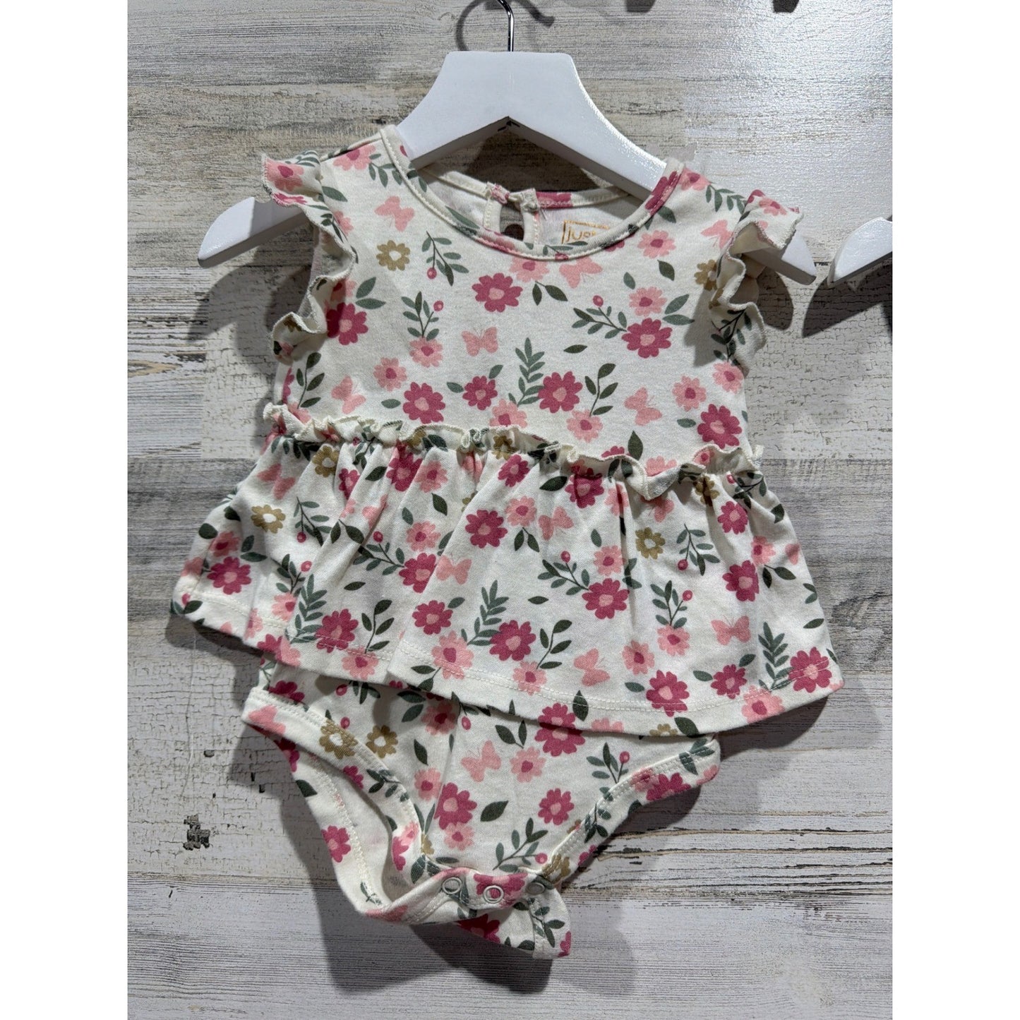 Old Navy H&M Just Lizzie Bundle Girls 12-18M Pink Floral Heart Skirt Romper4
