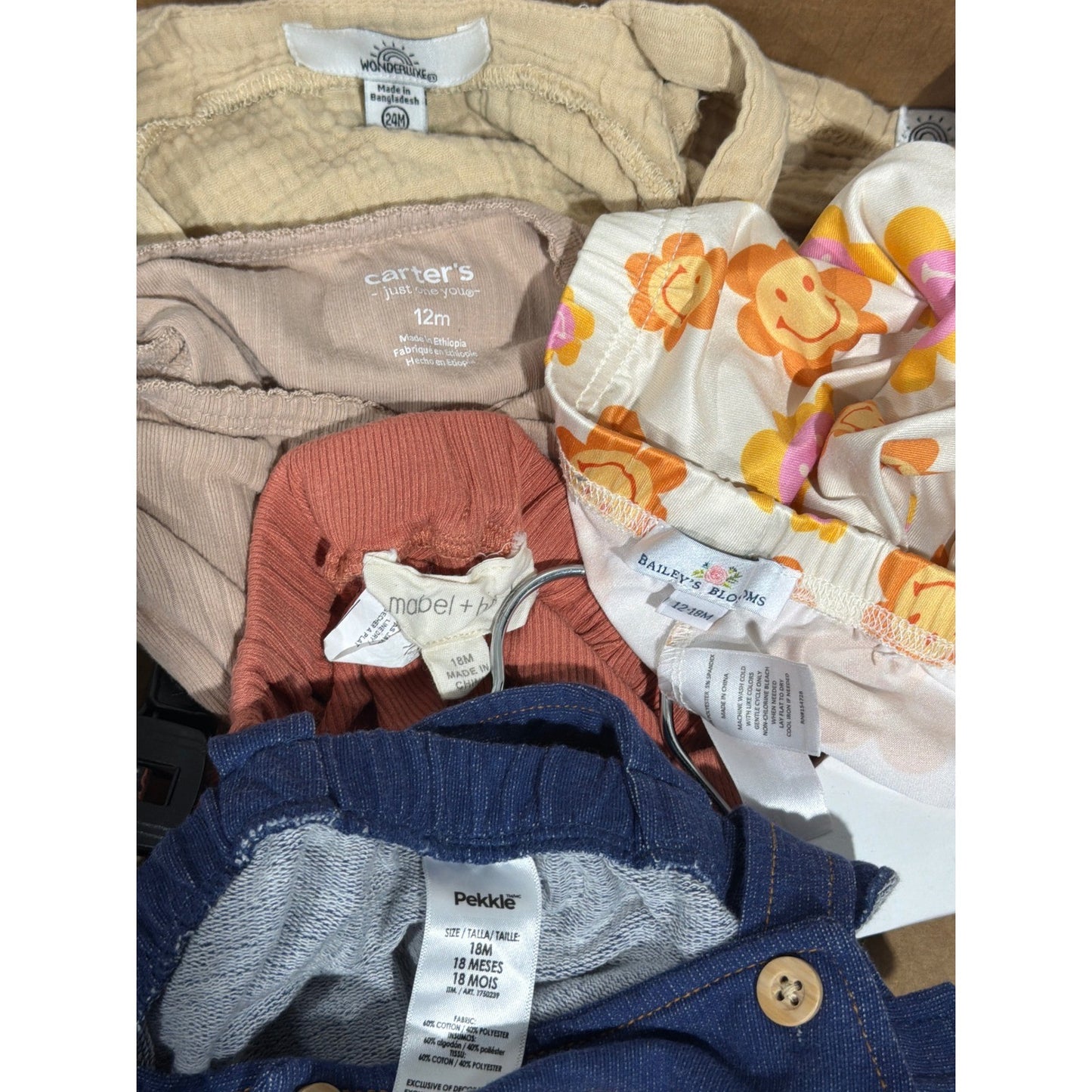 PEKKLE Carter's Mabel + Honey Wonderluxe Girls 12-24M Floral Boho Bundle6