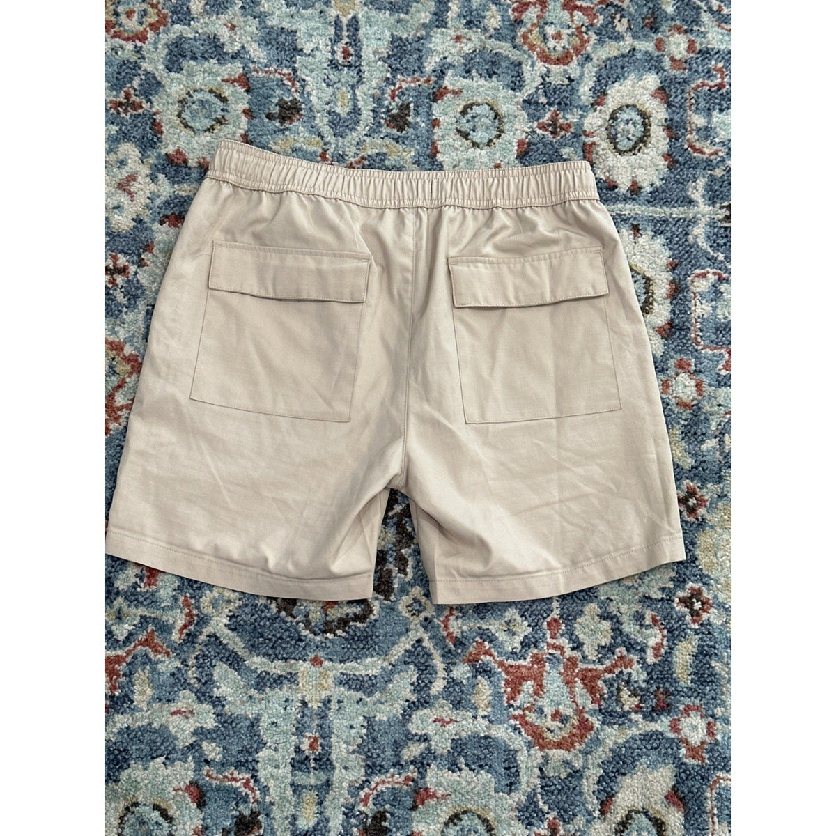 Scene & Heard Chino Shorts Boys 14/16 Khaki Elastic Drawstring Ripstop EUC2