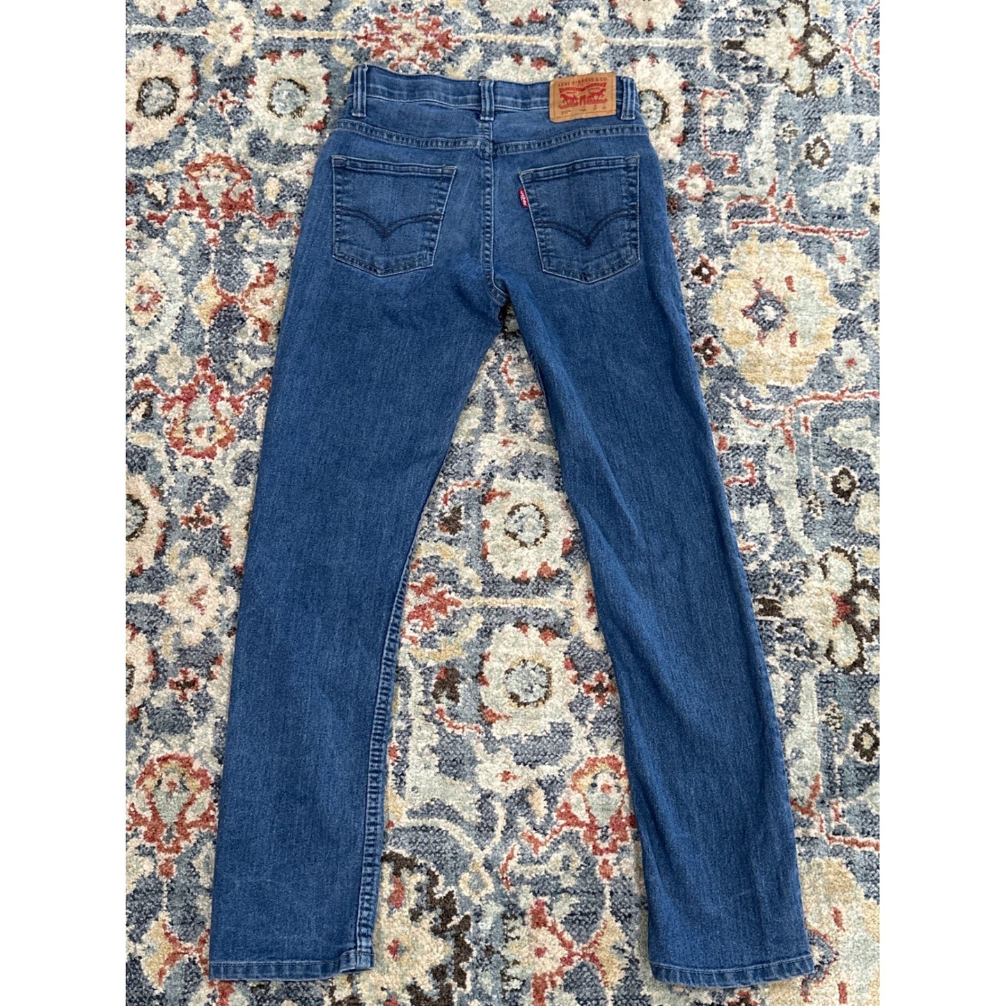 Levi's 511 Slim Fit Jeans Kids 14 Regular Blue Medium Wash Adjustable Waist4
