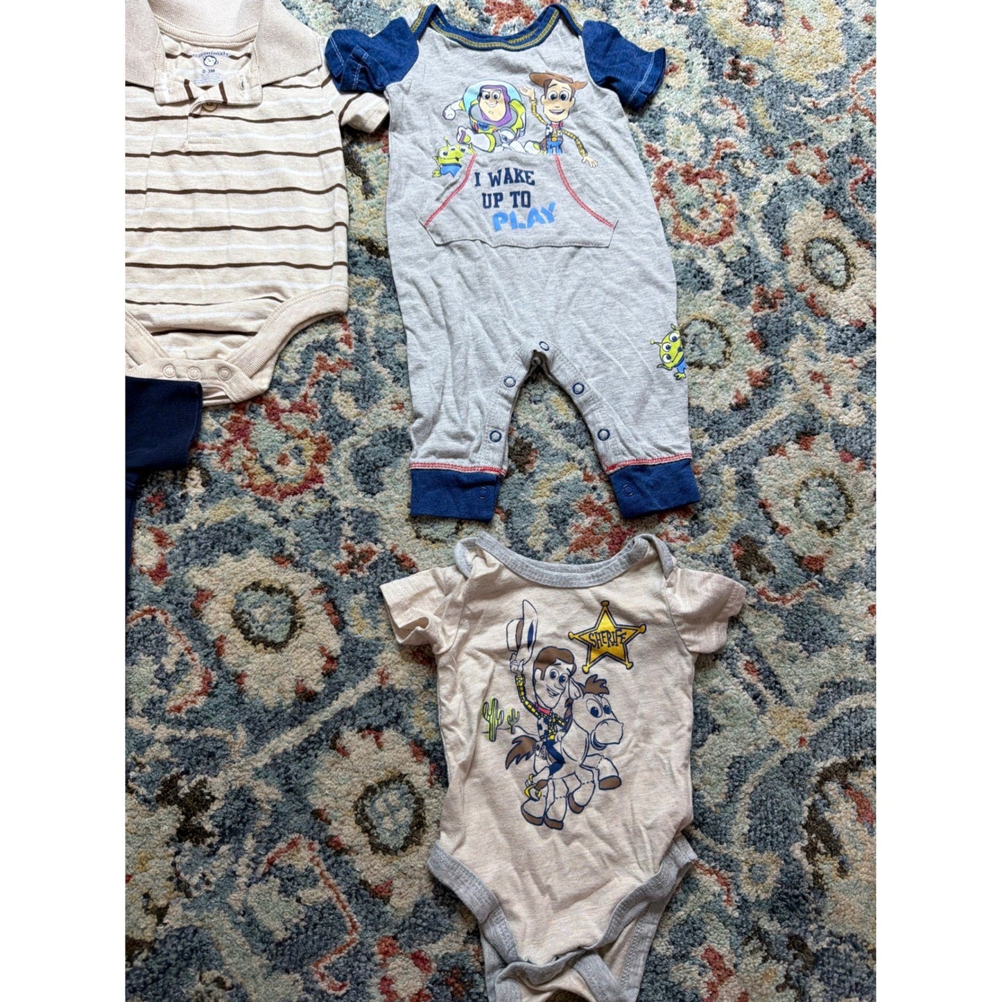 Disney Hurley NFL Boys 0-3M Multi Toy Story Cowboys Bundle4