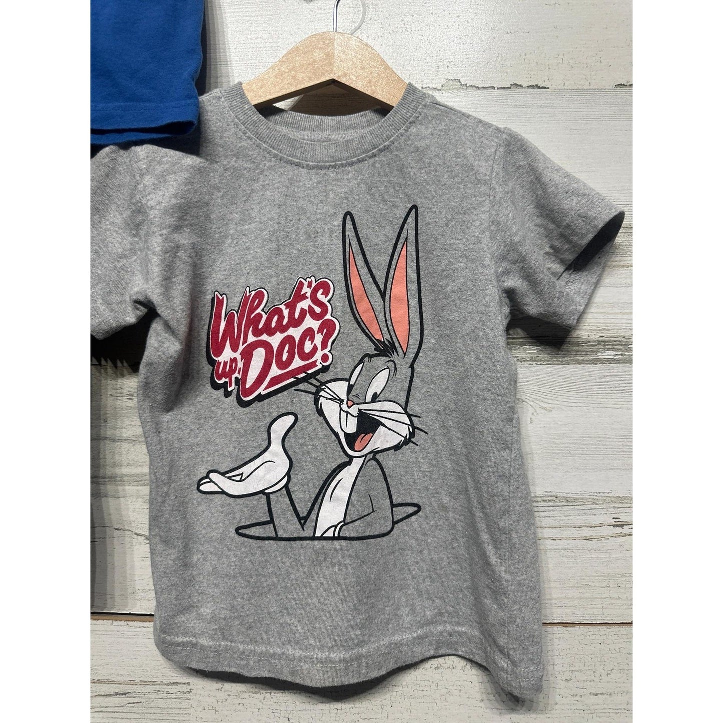 Carter's Looney Tunes Clothing Lot Boys 4T Blue Grey Black Cars Bugs Bunny VGUC3