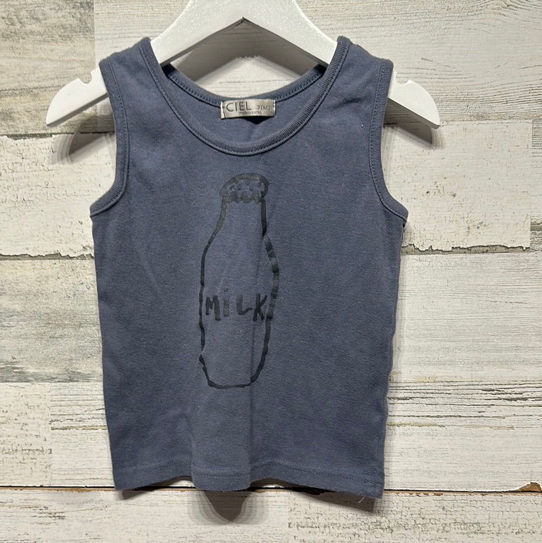 Girls Size 7 Ciel Milk Tank Top - Good Used Condition