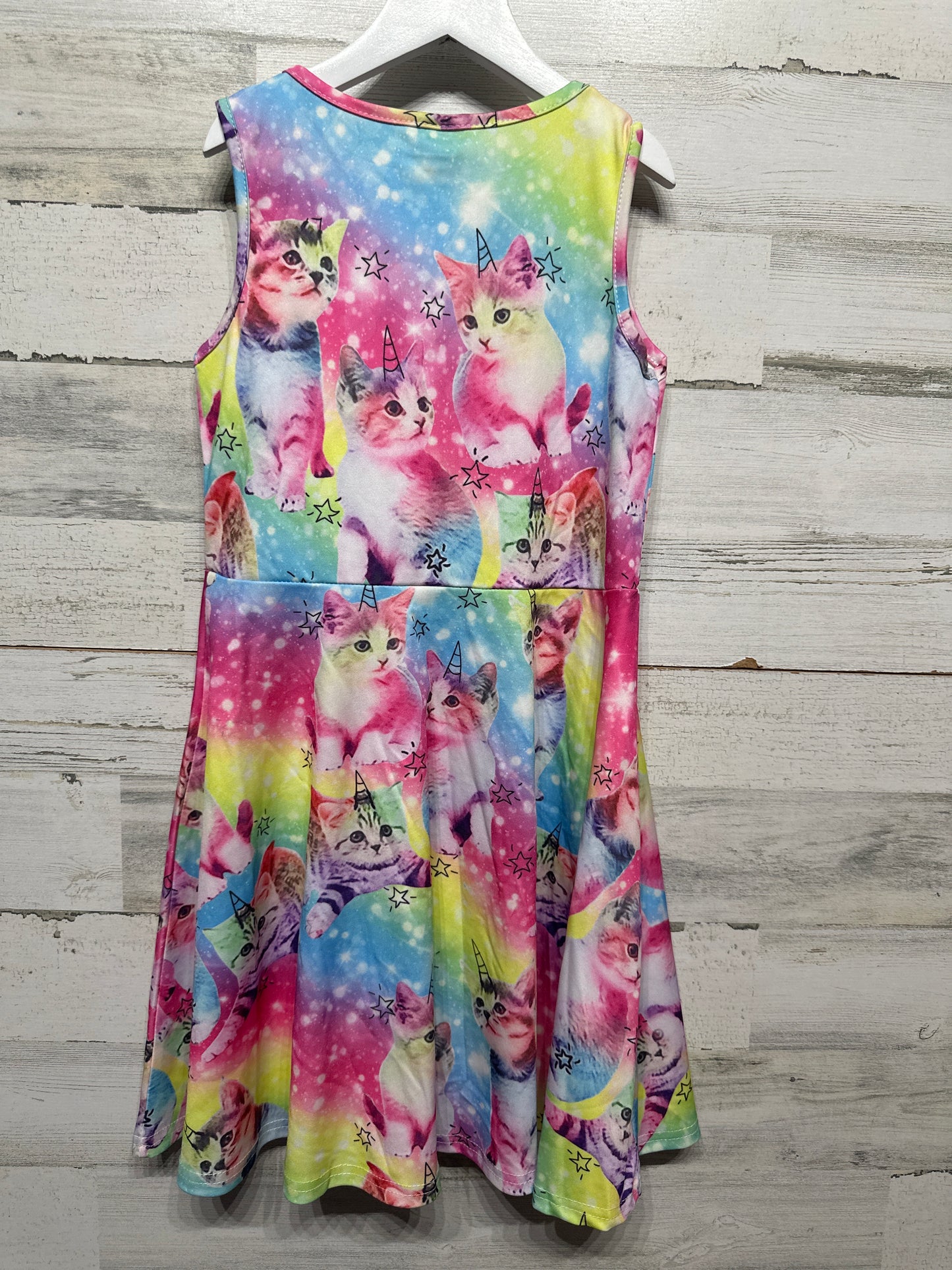 Size Large Rainbow Cat Dress - Very Good Used Condition