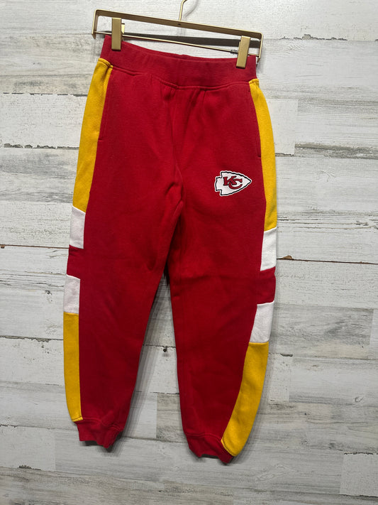 Boys Size Youth Medium / 8 NFL Kansas City Chiefs Sweatpants - Good Used Condition*