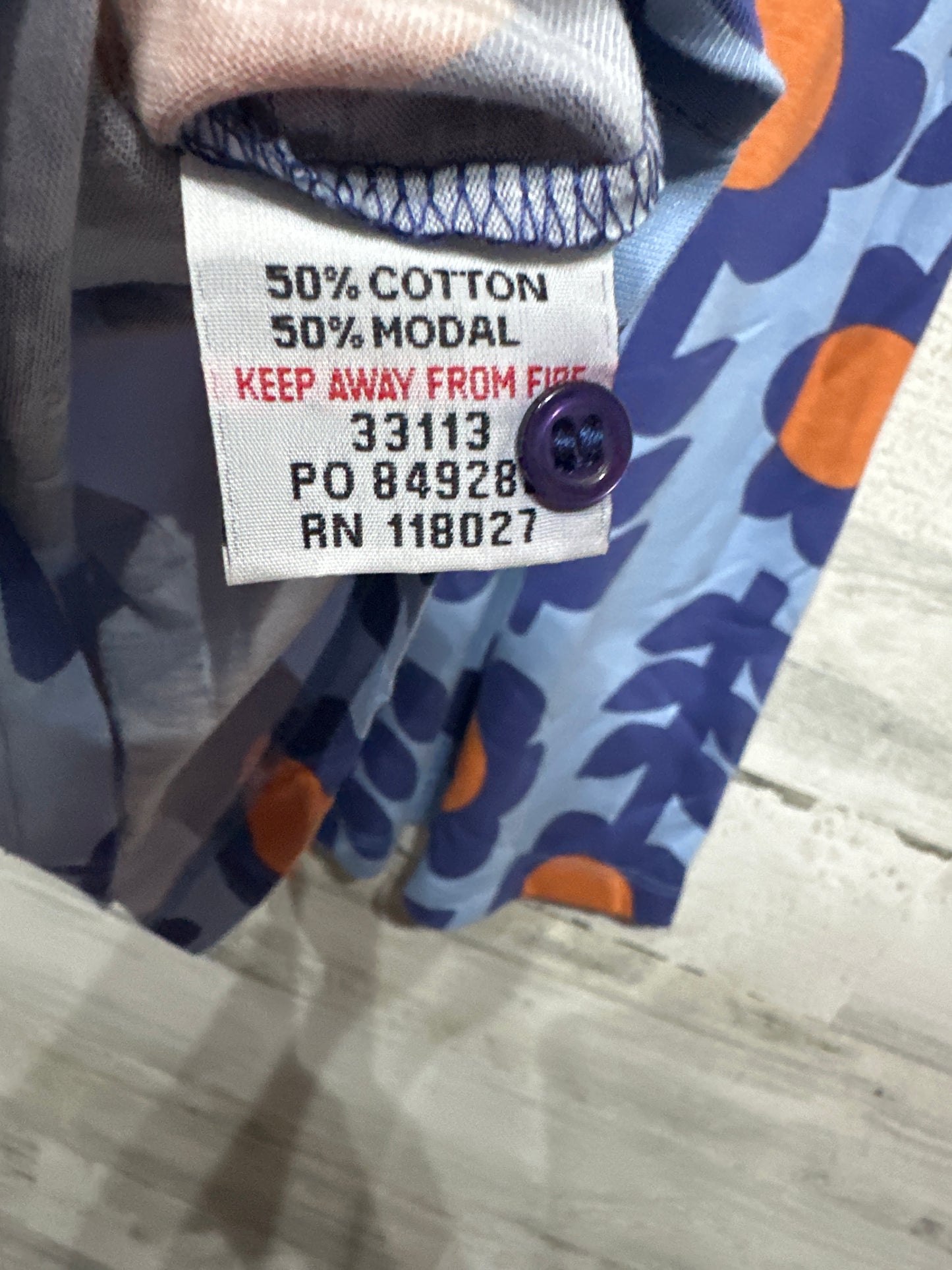 Mini Boden Blue Floral Dress Girls 5-6 Years VGUC