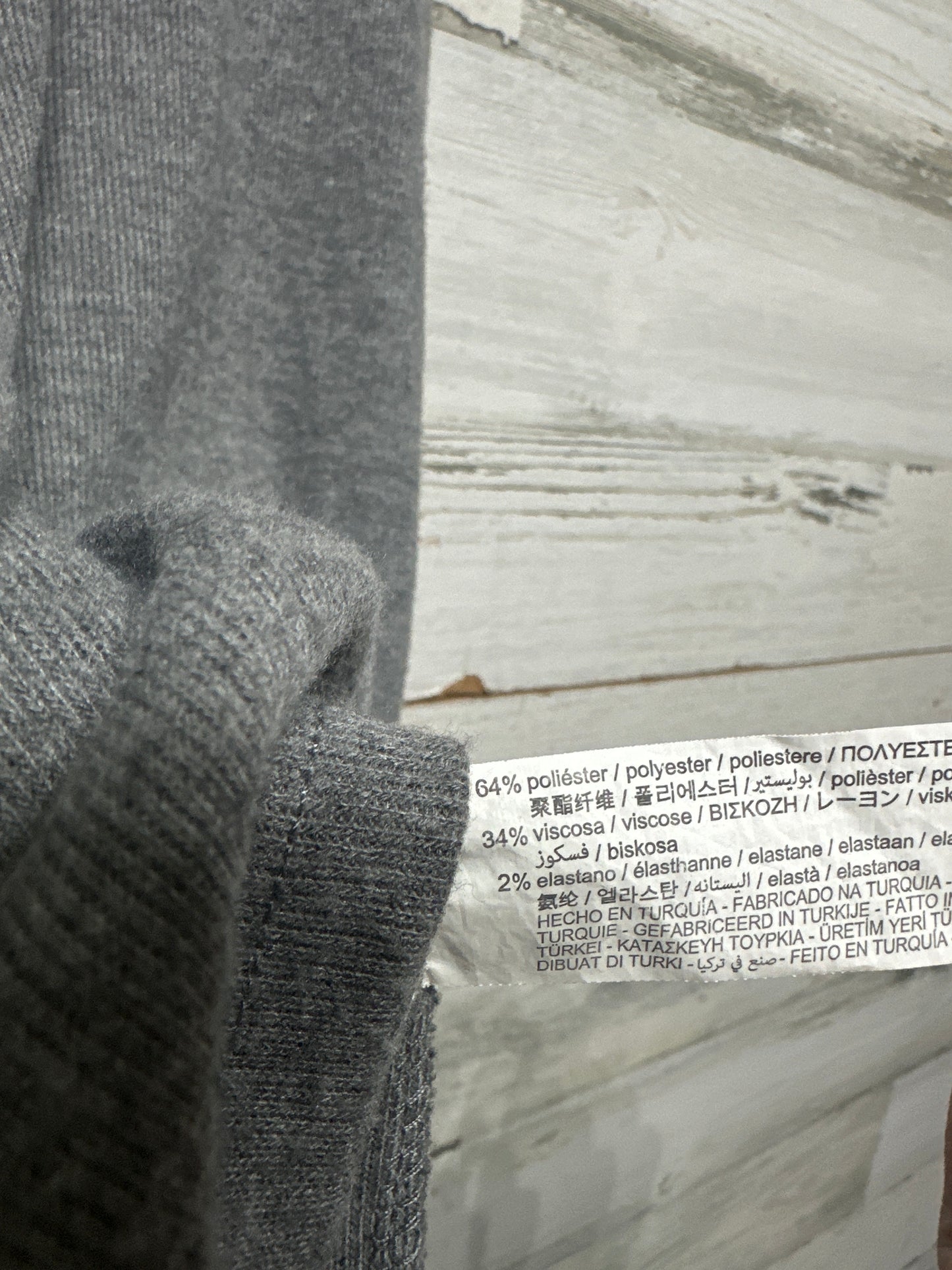 Size 11-12 (152cm) Zara Grey Soft Long Sleeve Shirt - Good Used Condition