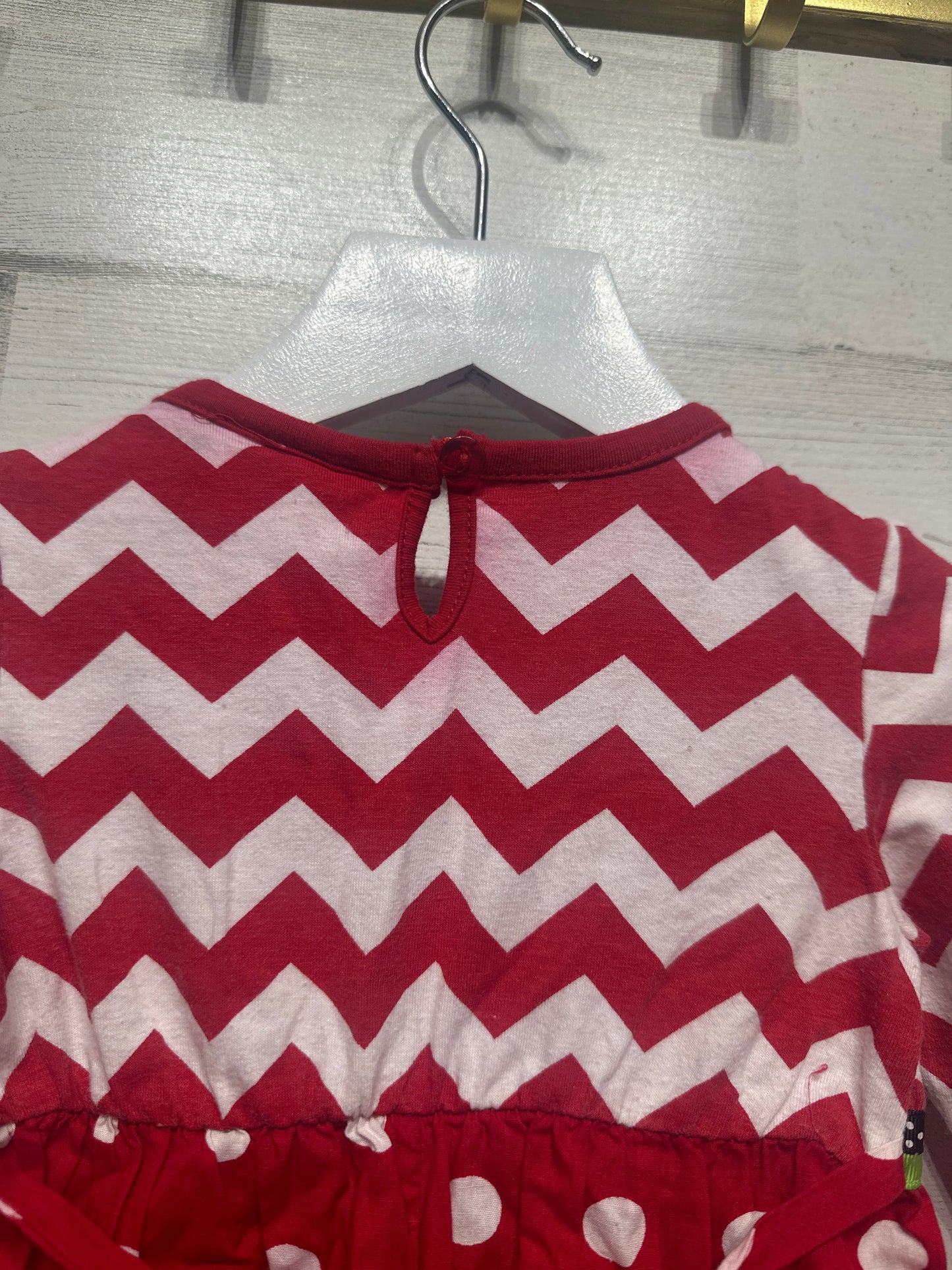 Girls Size 18m Rare Editions Red and White Romper - Play Condition**