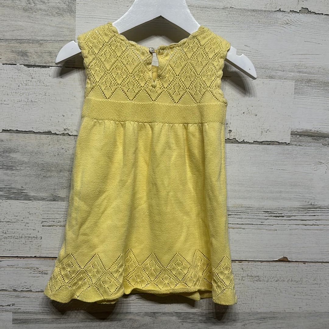 Girls Size 18m Yellow Dress - Good Used Condition