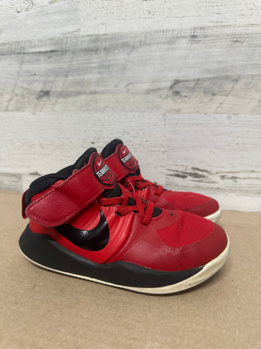 Size 11 (Toddler) Nike Red Team Hustle Shoes - Good Used Condition*