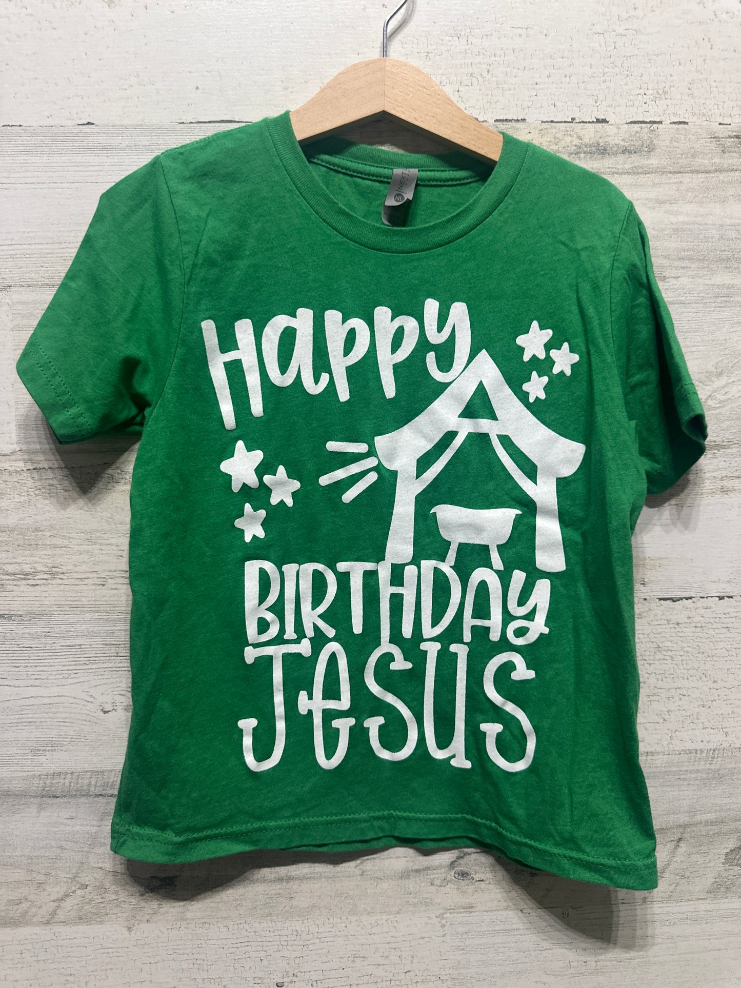 Size XS Next Level Happy Birthday Jesus T-Shirt - Very Good Used Condition