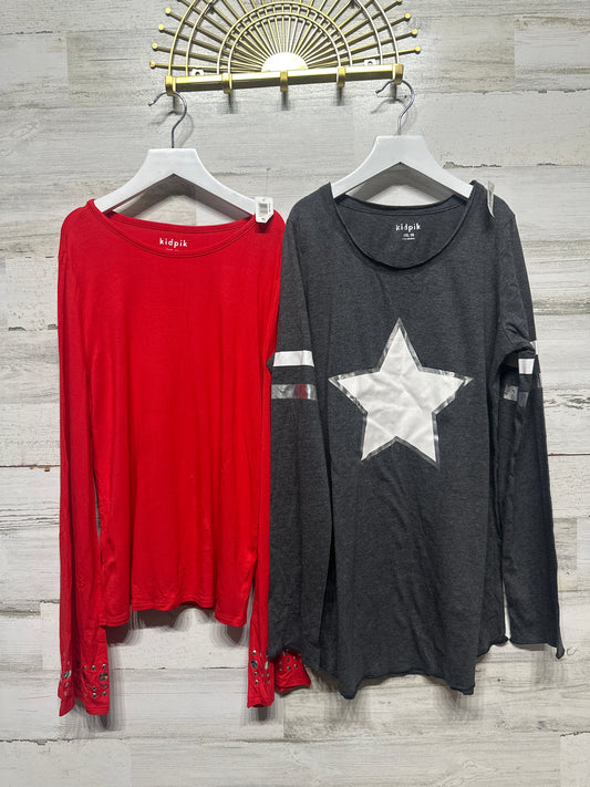 Size 16 XXL Kid Pik Long Sleeve Shirts (2 Pieces) - New With Tags
