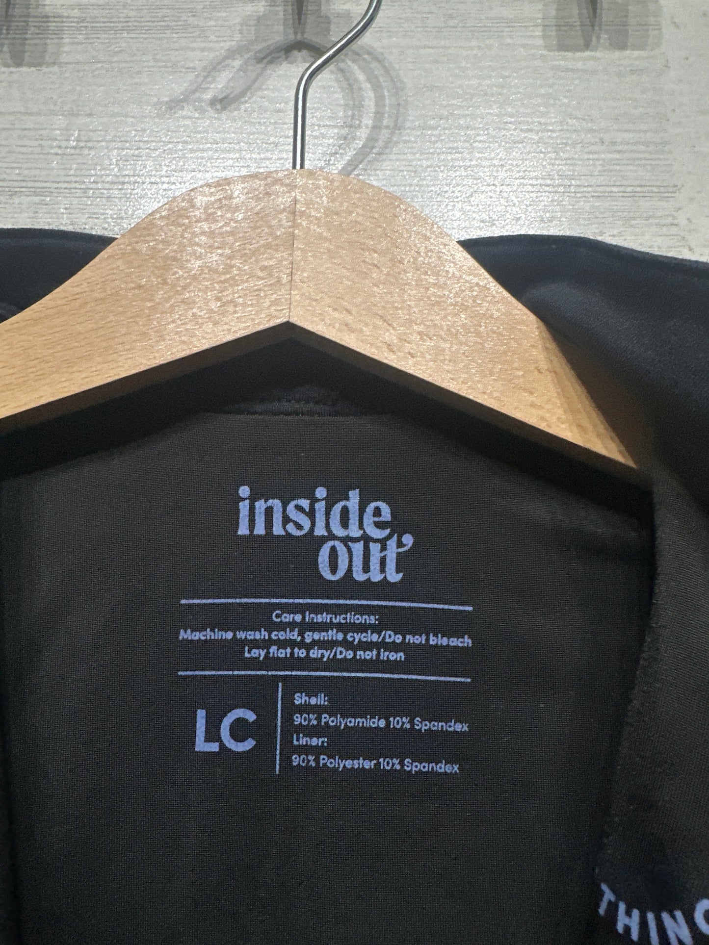 Girls Size Large Child Inside Out Black Leotard - Very Good Used Condition