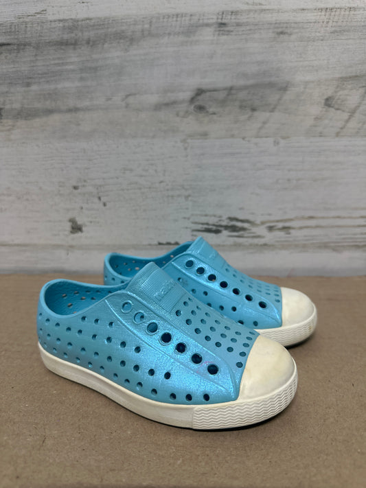 Size 8 Toddler Native Blue Slip On Shoes - Good Used Condition*