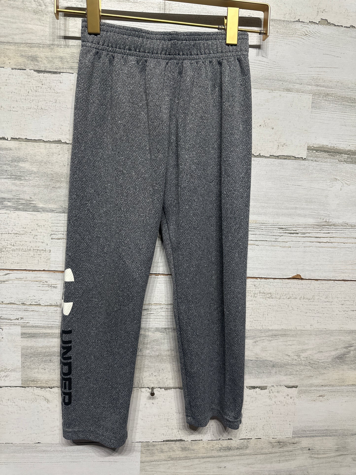 Boys Size 5 Under Armour Grey Athletic Pants - Good Used Condition