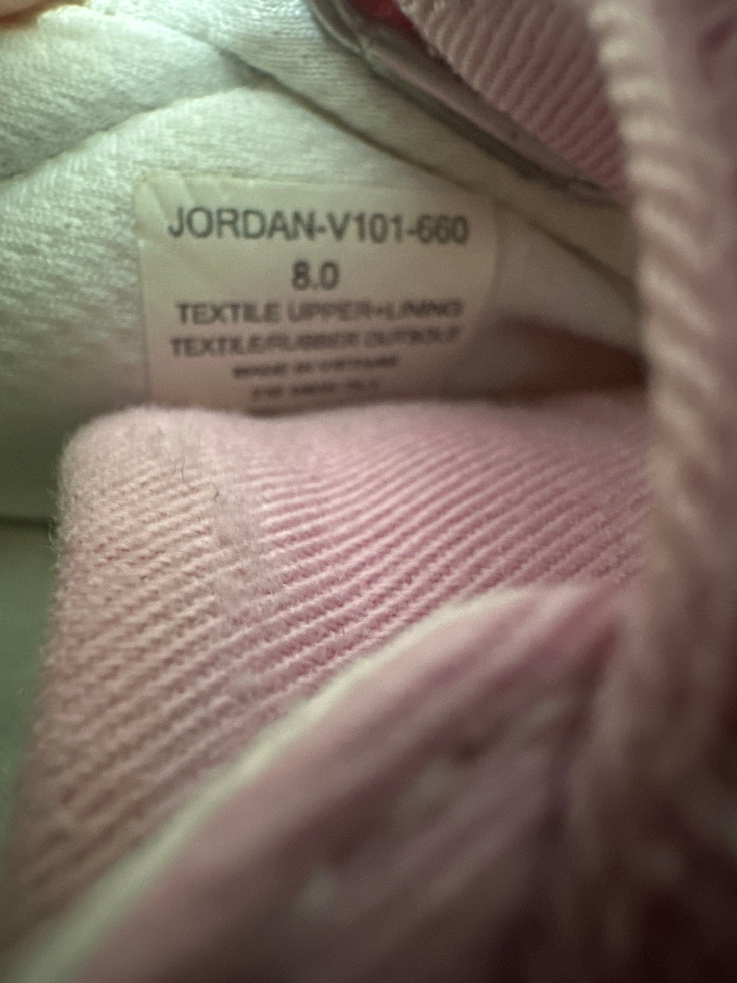 Girls Size 8 Footmates Jordan Pink Sneakers - Play Condition*