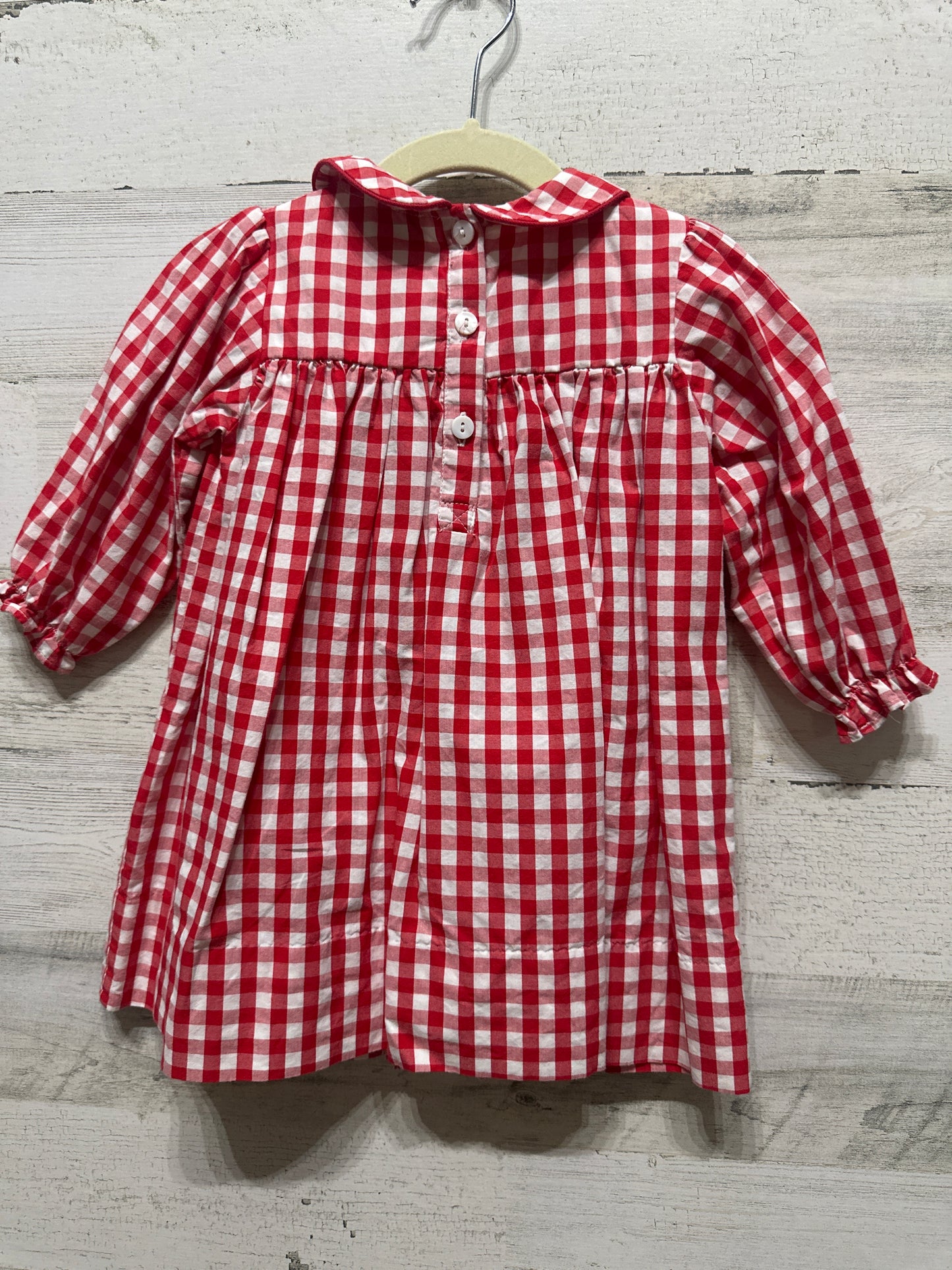 Girls Size 18m Smocked Threads By Cecil and Lou Heart Dress - Very Good Used Condition