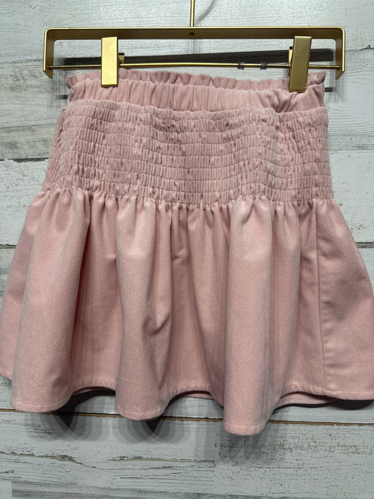 Size Small (7) GB Girls Pink Cord Skirt - Very Good Used Condition